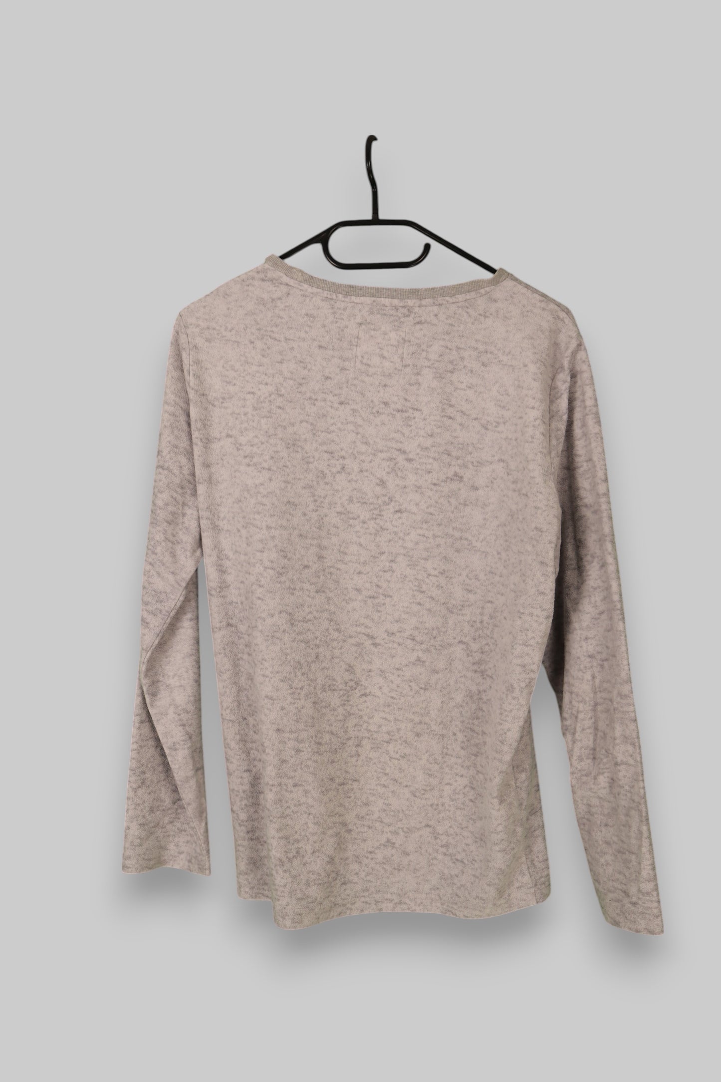 Disney Long-Sleeve Lounge Top – Mickey & Minnie Graphic (Heather Grey)