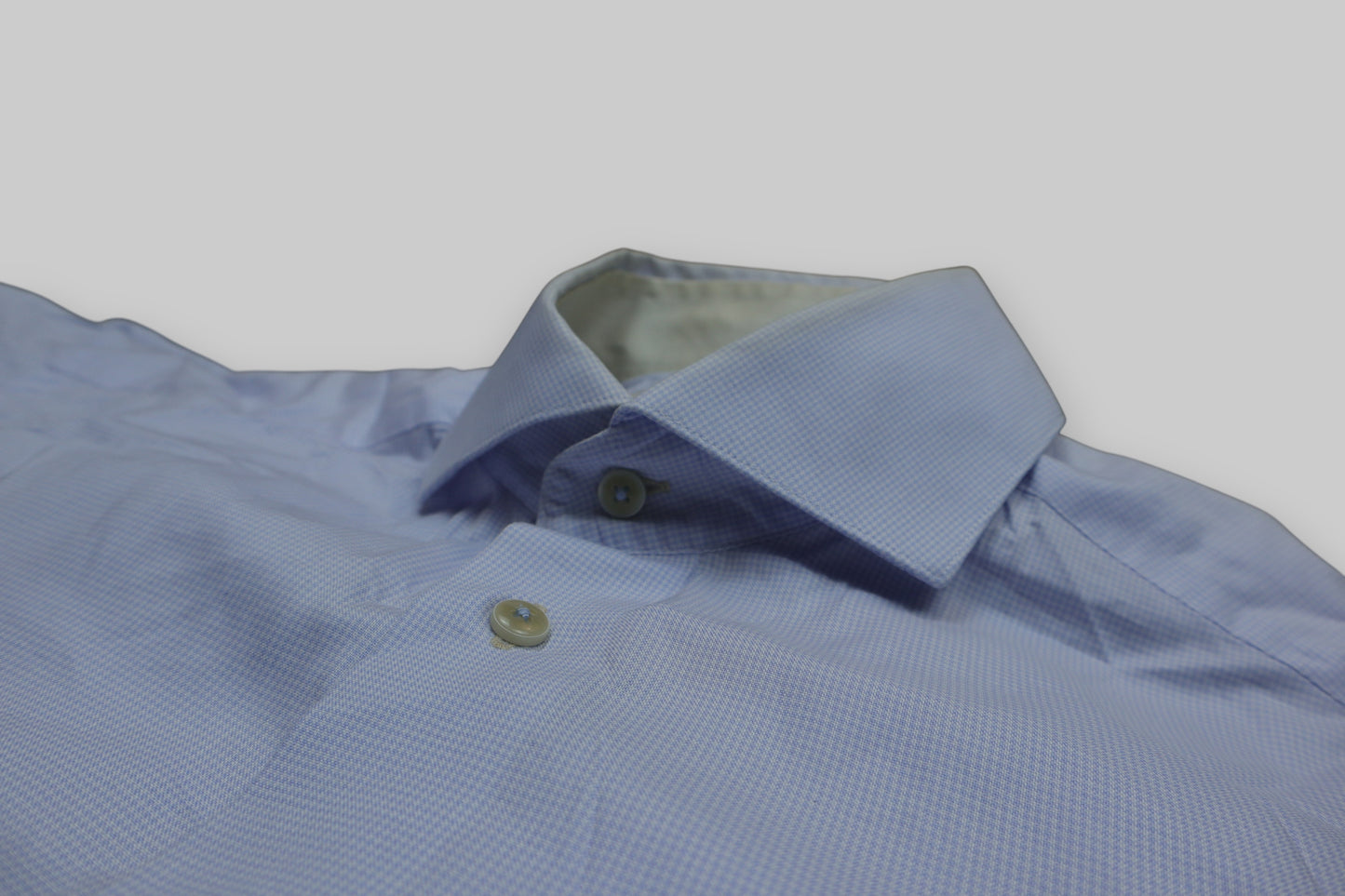 Cavallaro Napoli Men’s Long-Sleeve Dress Shirt – Light Purple Micro-Check