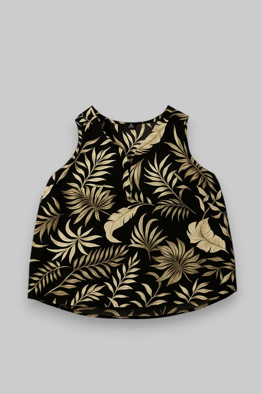 MS Mode Sleeveless Tropical Print Blouse – EU 44