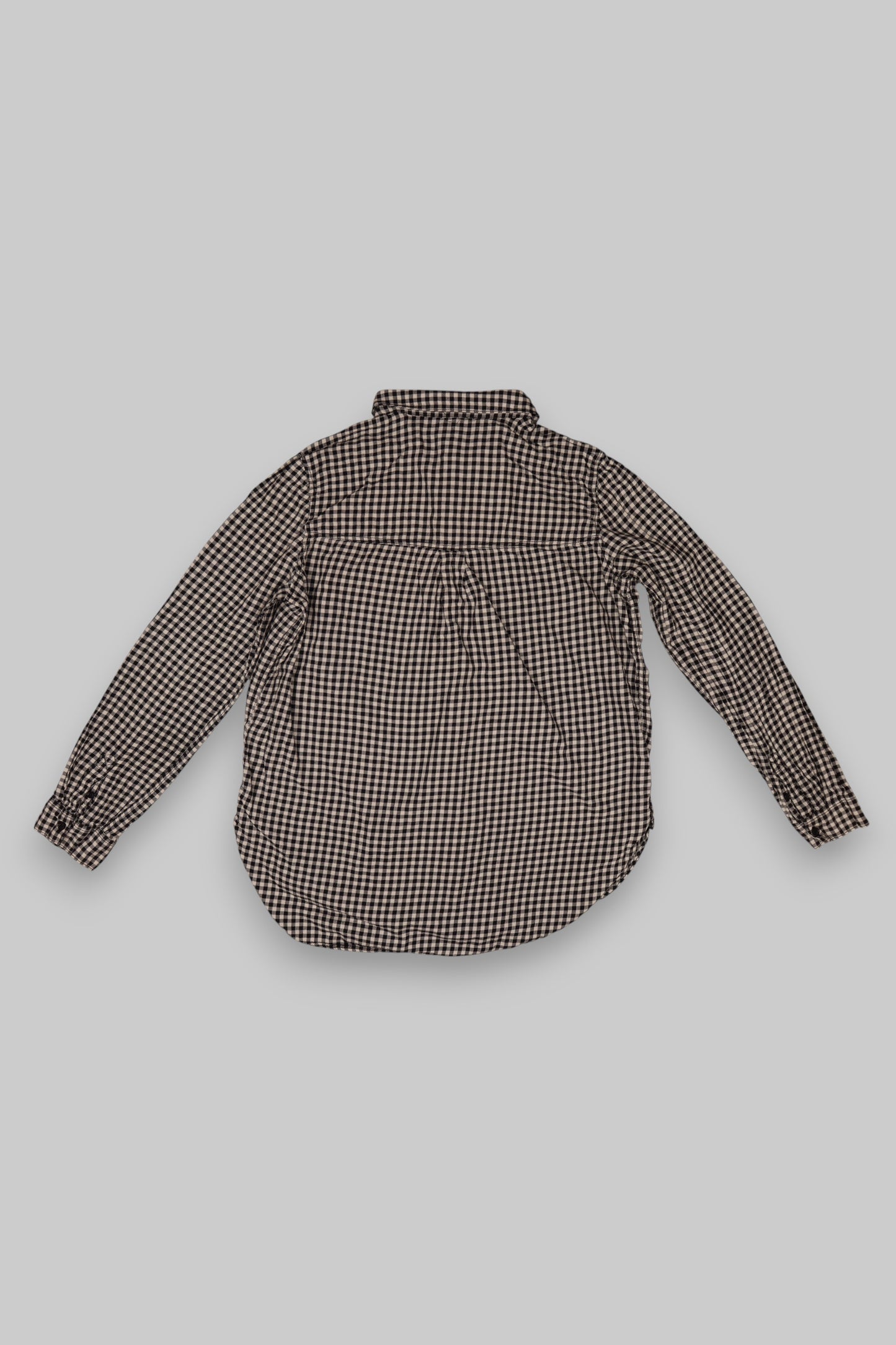 H&M Women’s Black & Beige Gingham Shirt