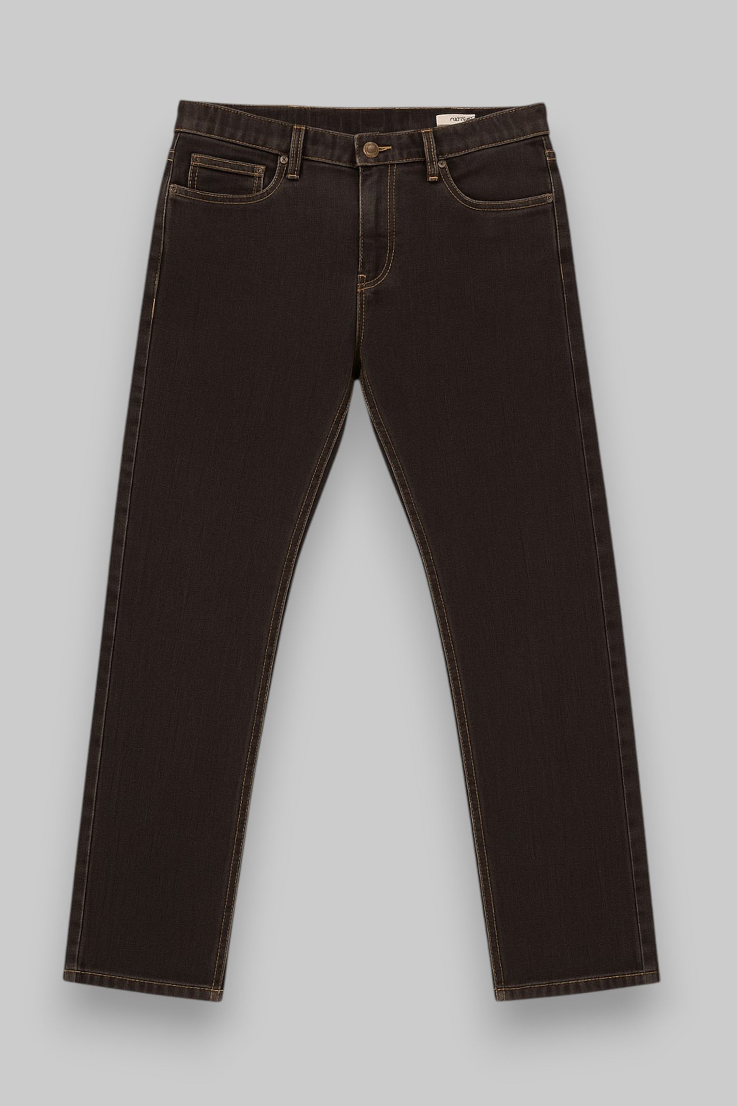 DXGO Slim Straight-Fit Stretch Jeans – Charcoal Black (W30 L32) Sleek Design. Everyday Comfort.