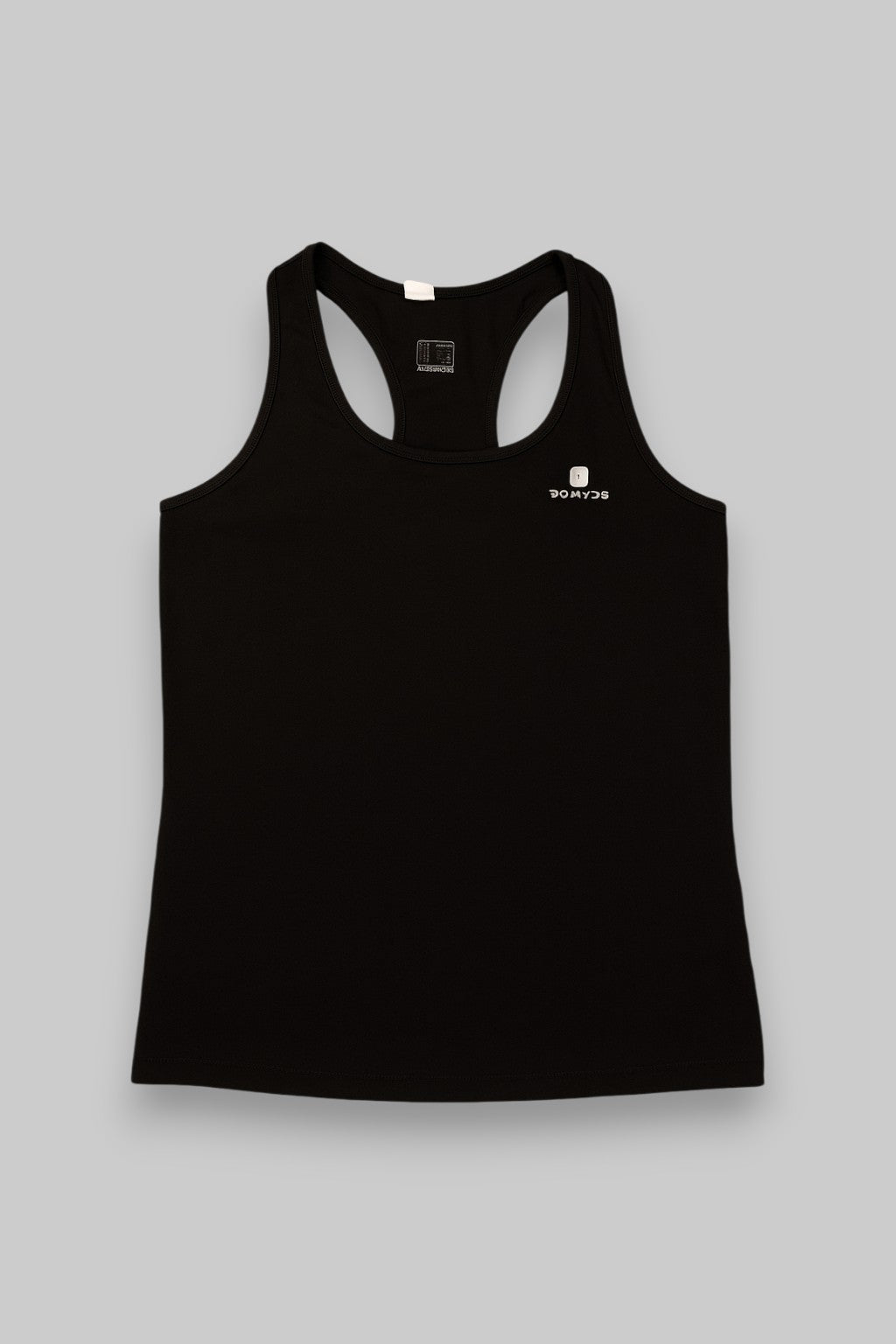 Domyos Women’s Black Sports Tank Top – Racerback | Size 10–11Y / 150–154 cm