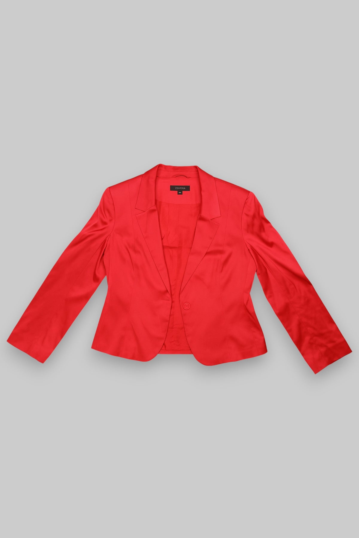 Women's Red Satin Blazer by Comma, – Size 40