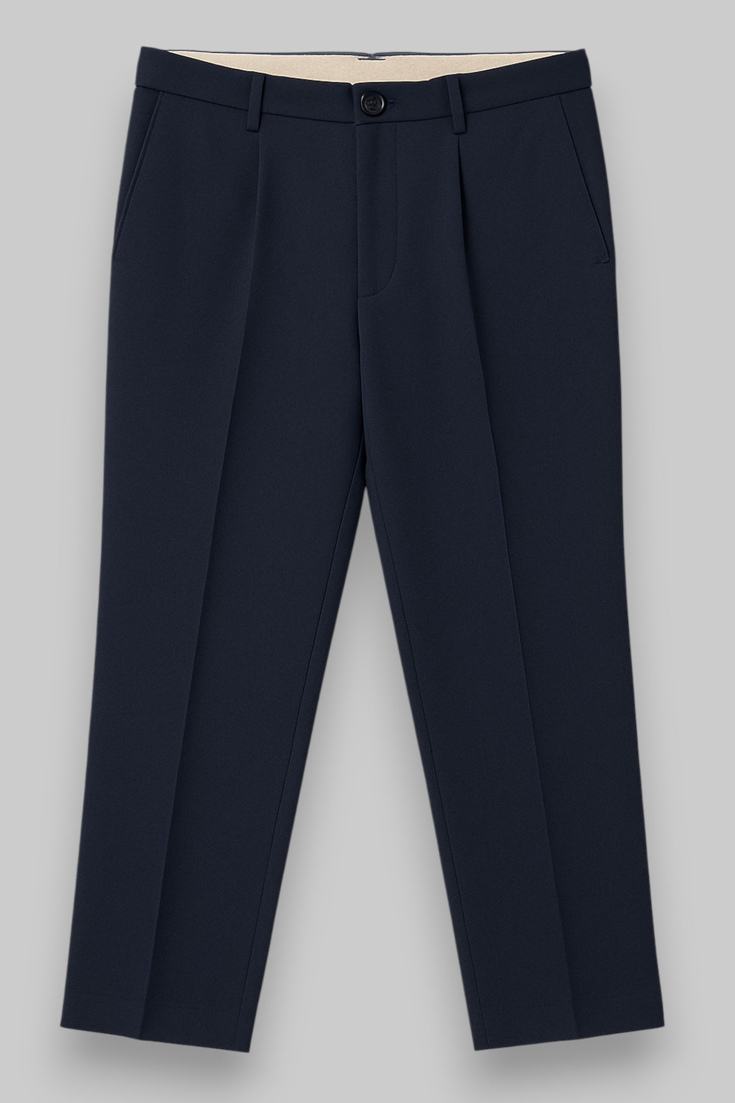 C&amp;A Men’s Dress Trousers – Deep Navy Blue (100% Polyester)