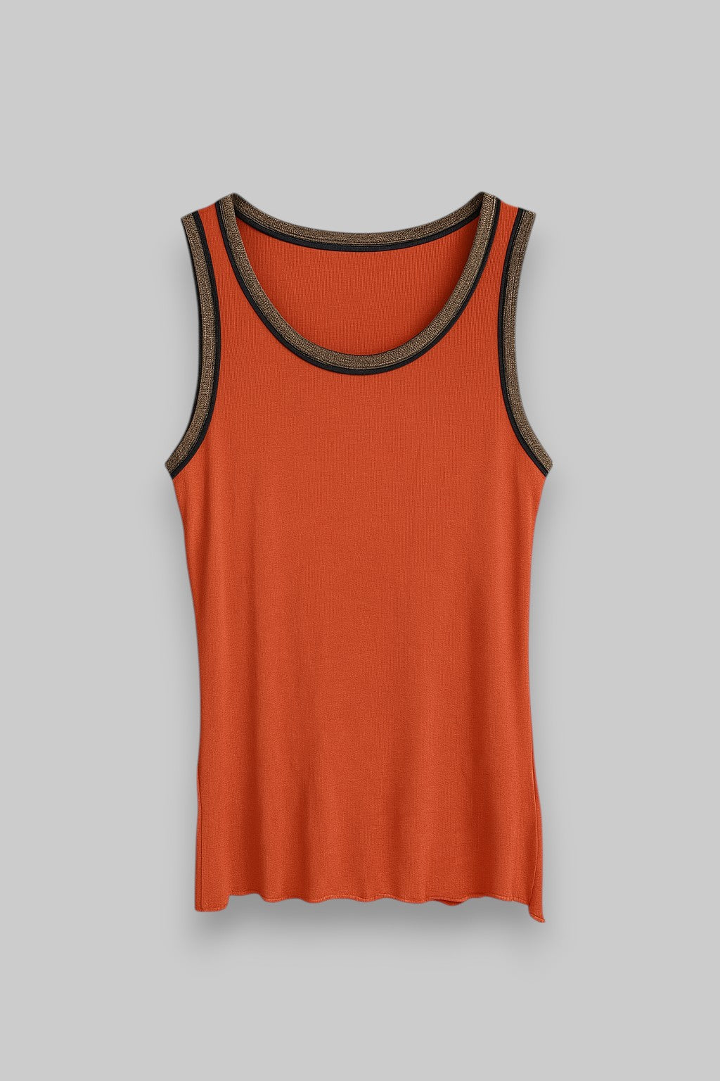 Sleeveless Ribbed Tank Top