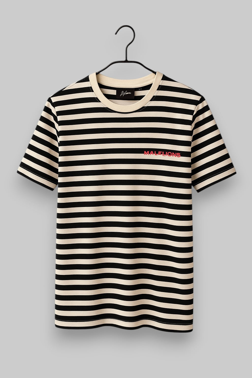 Malelions Striped Short-Sleeve T-Shirt