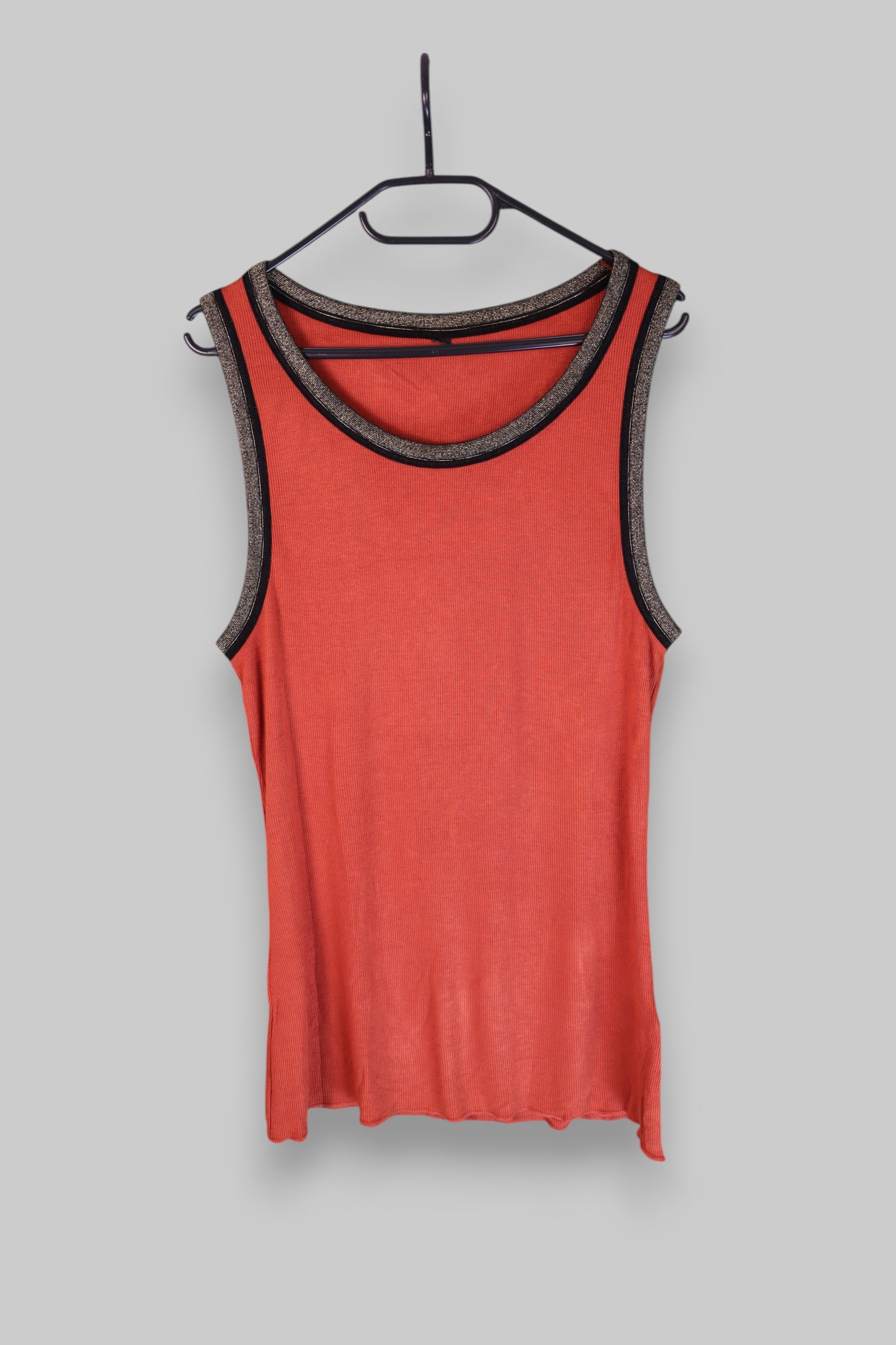 Sleeveless Ribbed Tank Top
