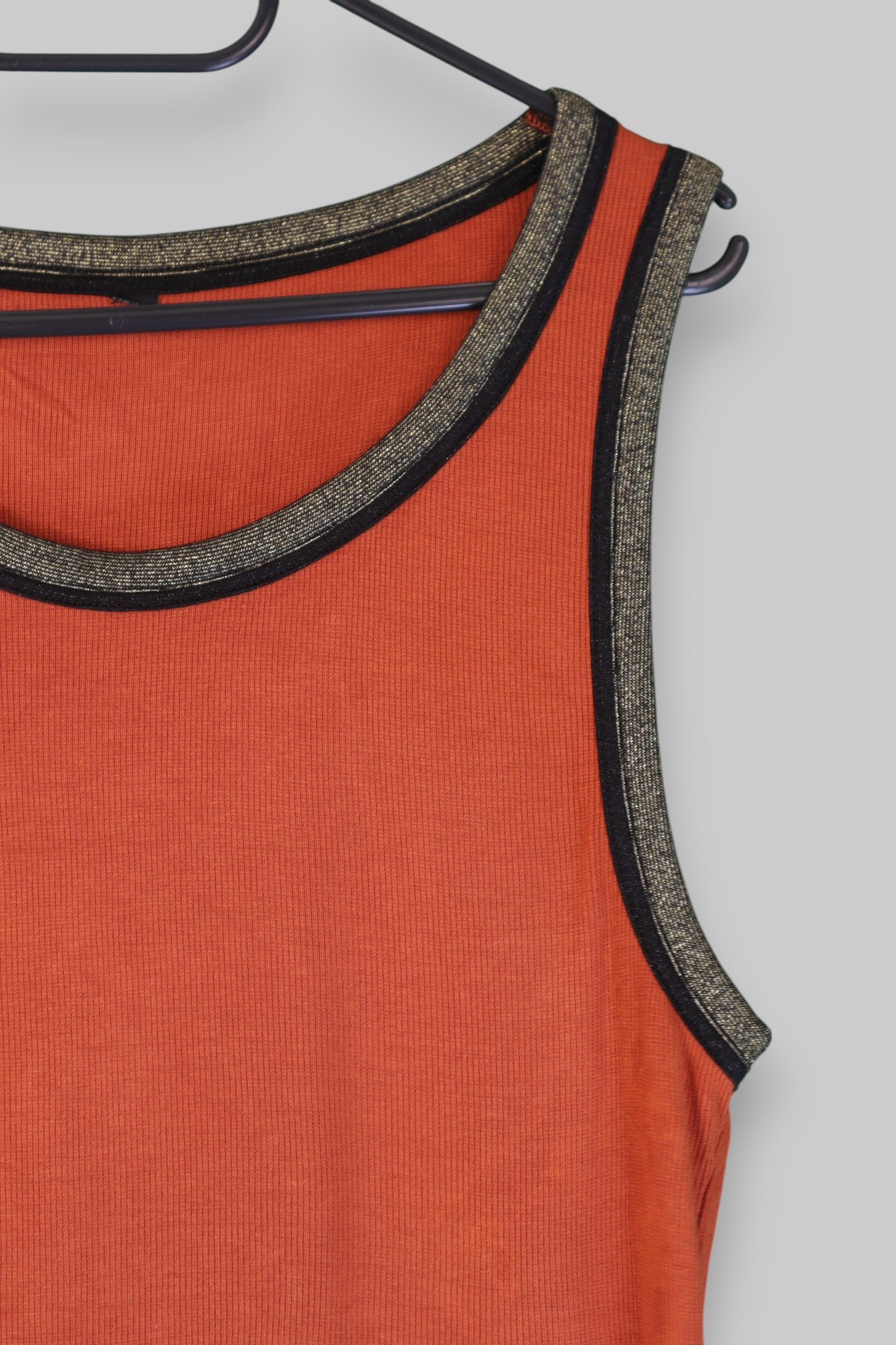 Sleeveless Ribbed Tank Top