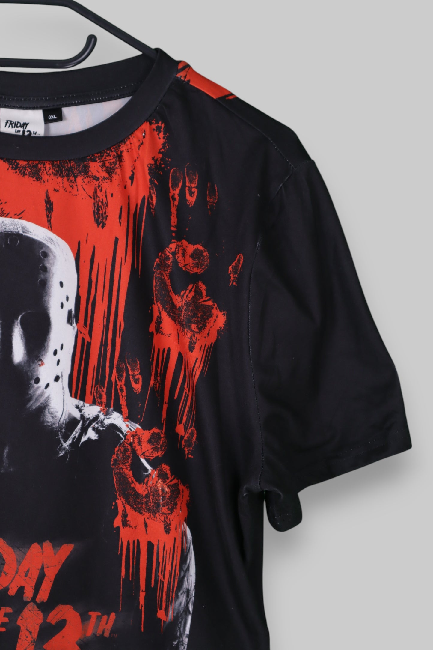 Friday the 13th Cropped Graphic Tee – Jason Voorhees Horror Print