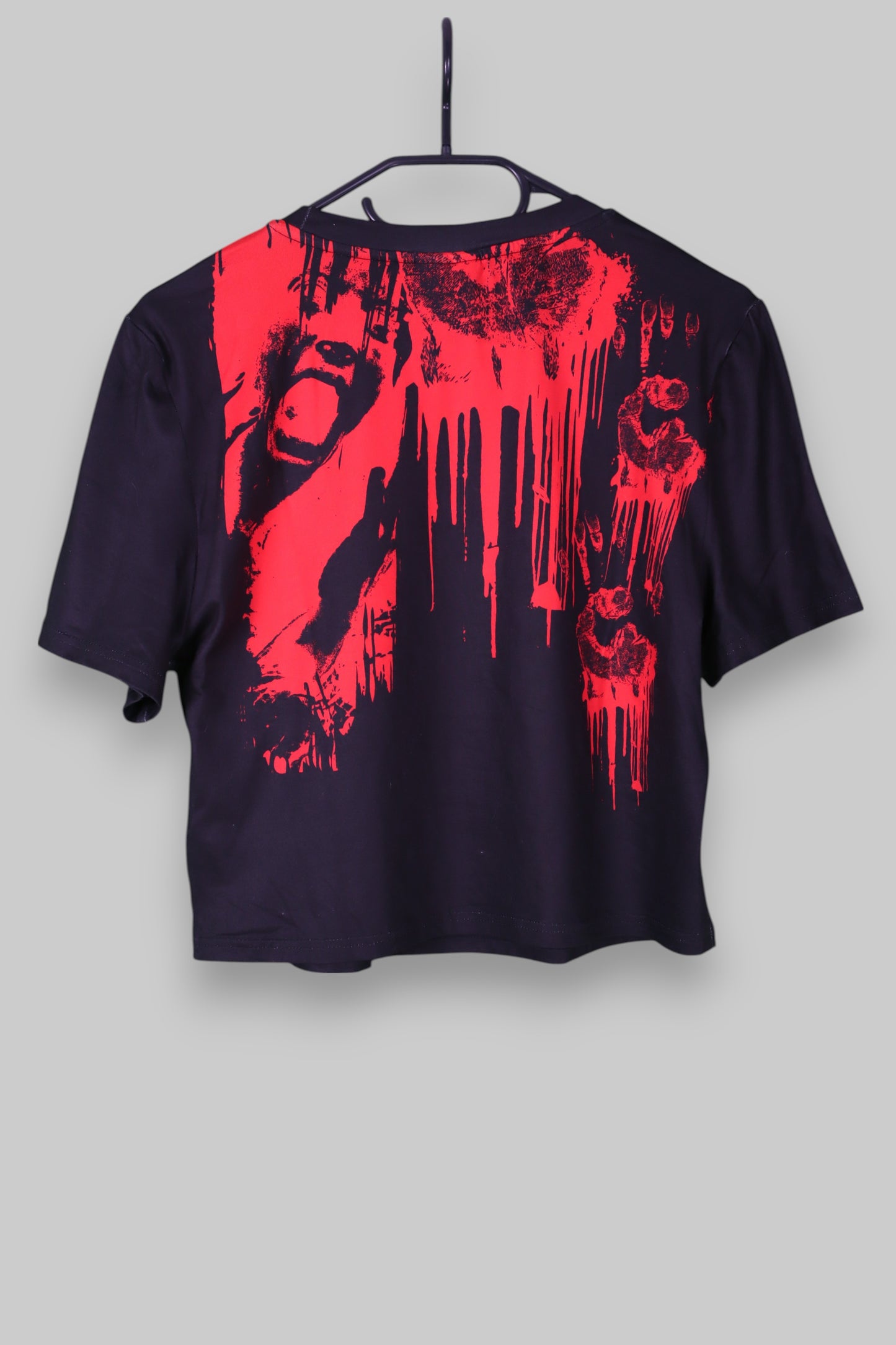 Friday the 13th Cropped Graphic Tee – Jason Voorhees Horror Print