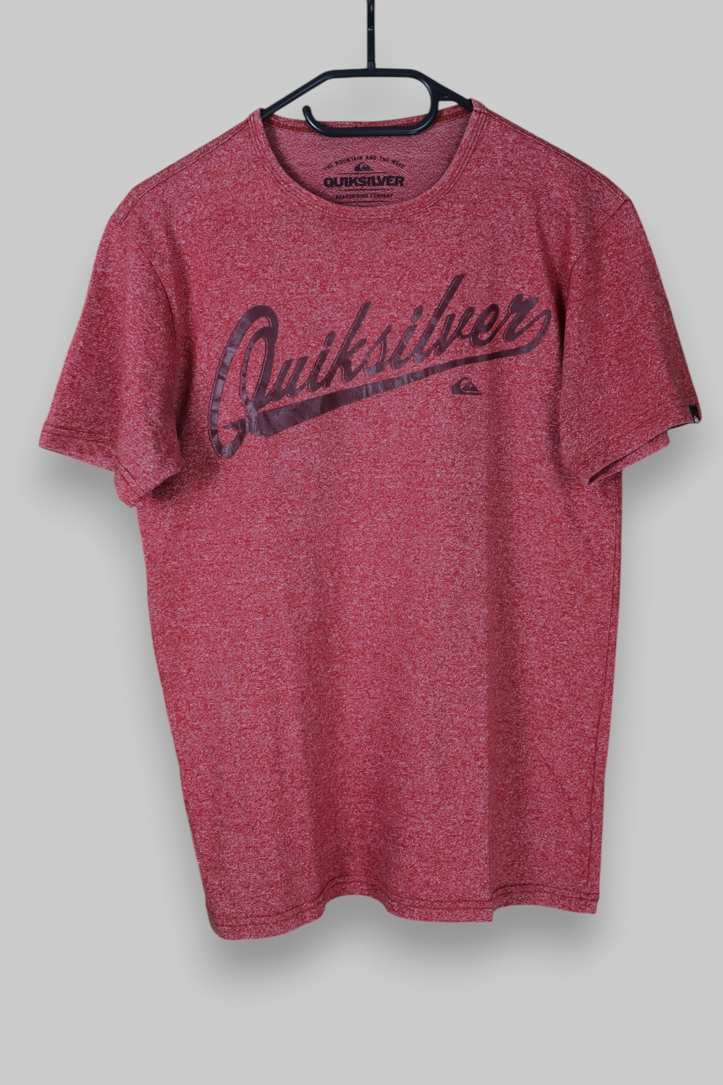 Quiksilver Short-Sleeve Graphic Tee – Heathered Burgundy Red