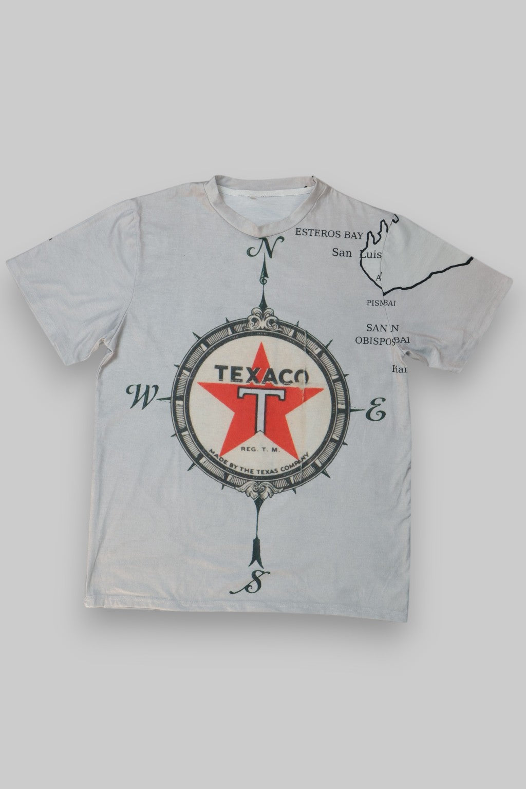 Vintage-Style Texaco "Red Star T" Compass Graphic T-Shirt