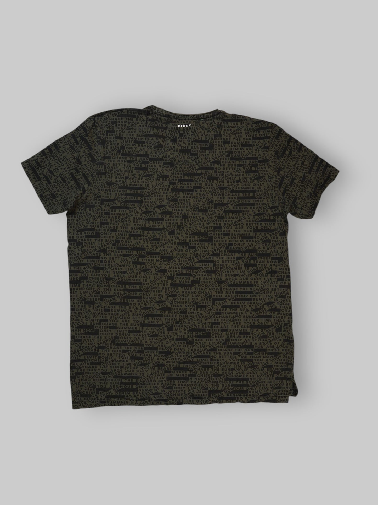 Chief Denim Brand Olive Green Graphic T-Shirt