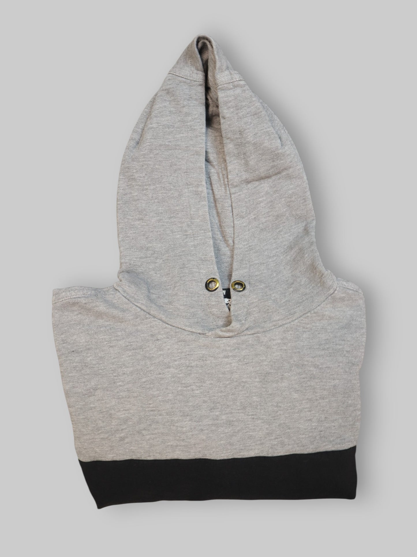 Gray “NON GRADA” Hooded Sweatshirt – Statement Front Panel