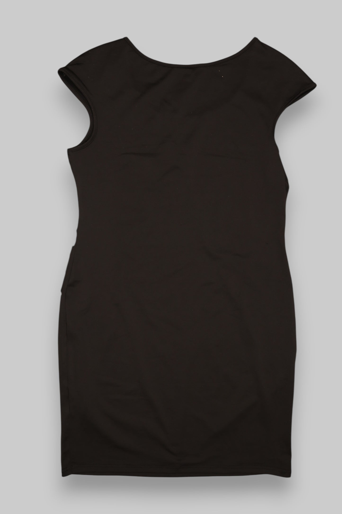 Black Cutout Bodycon Mini Dress – Scoop Neck | Cap Sleeves