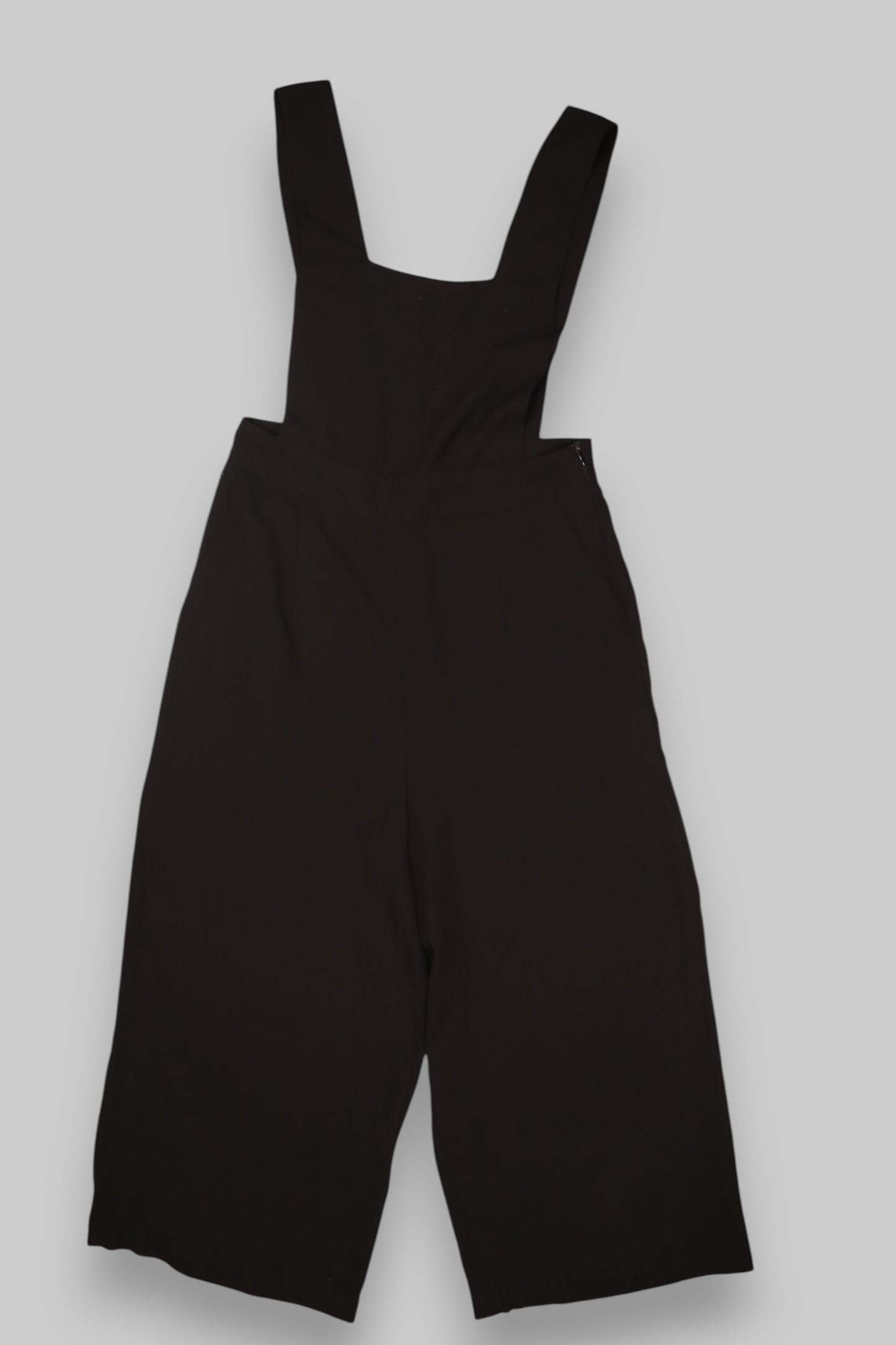 DESIRES Black Wide-Leg Jumpsuit – Minimalist Culotte Overalls (Size S)