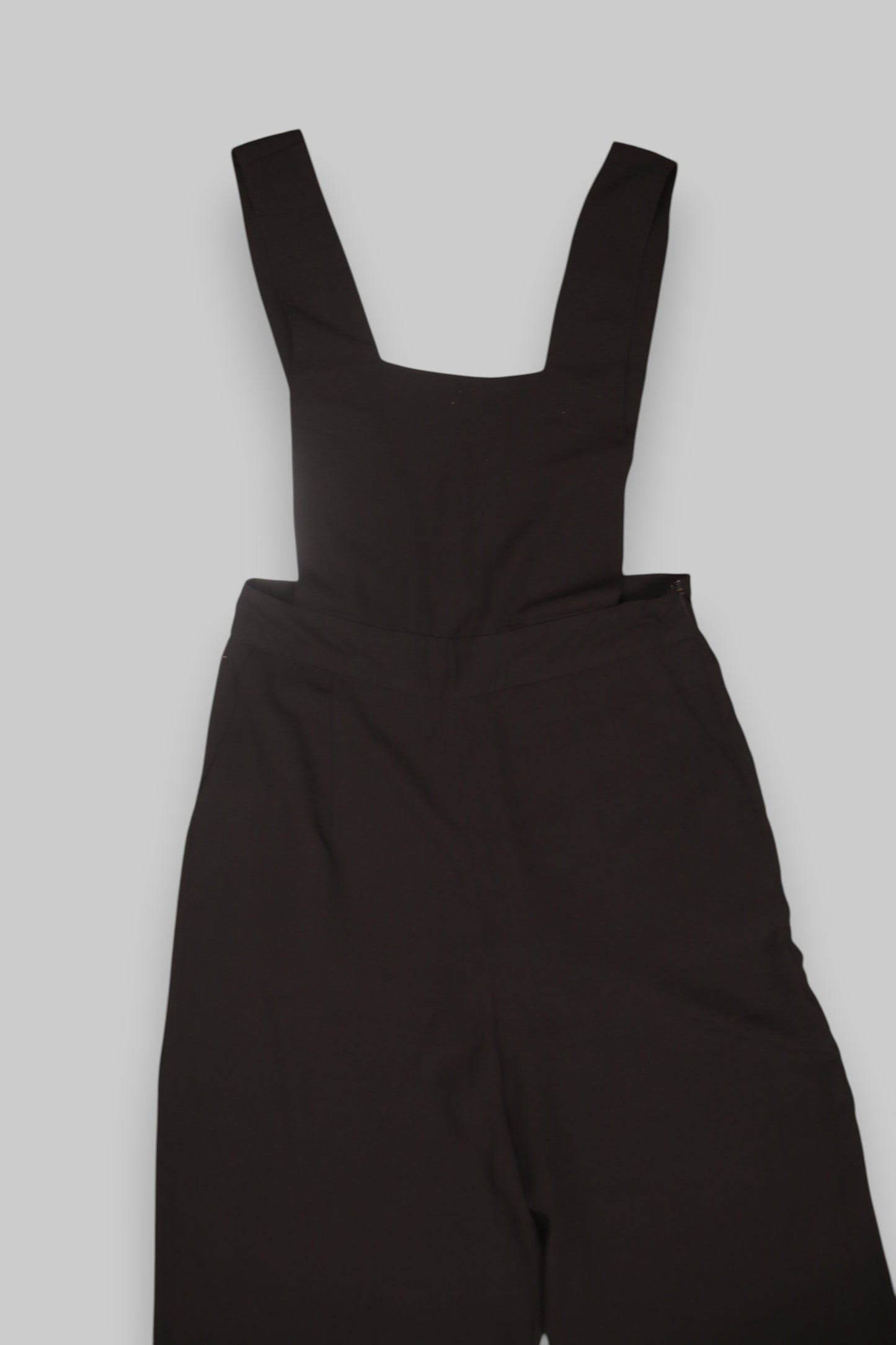 DESIRES Black Wide-Leg Jumpsuit – Minimalist Culotte Overalls (Size S)