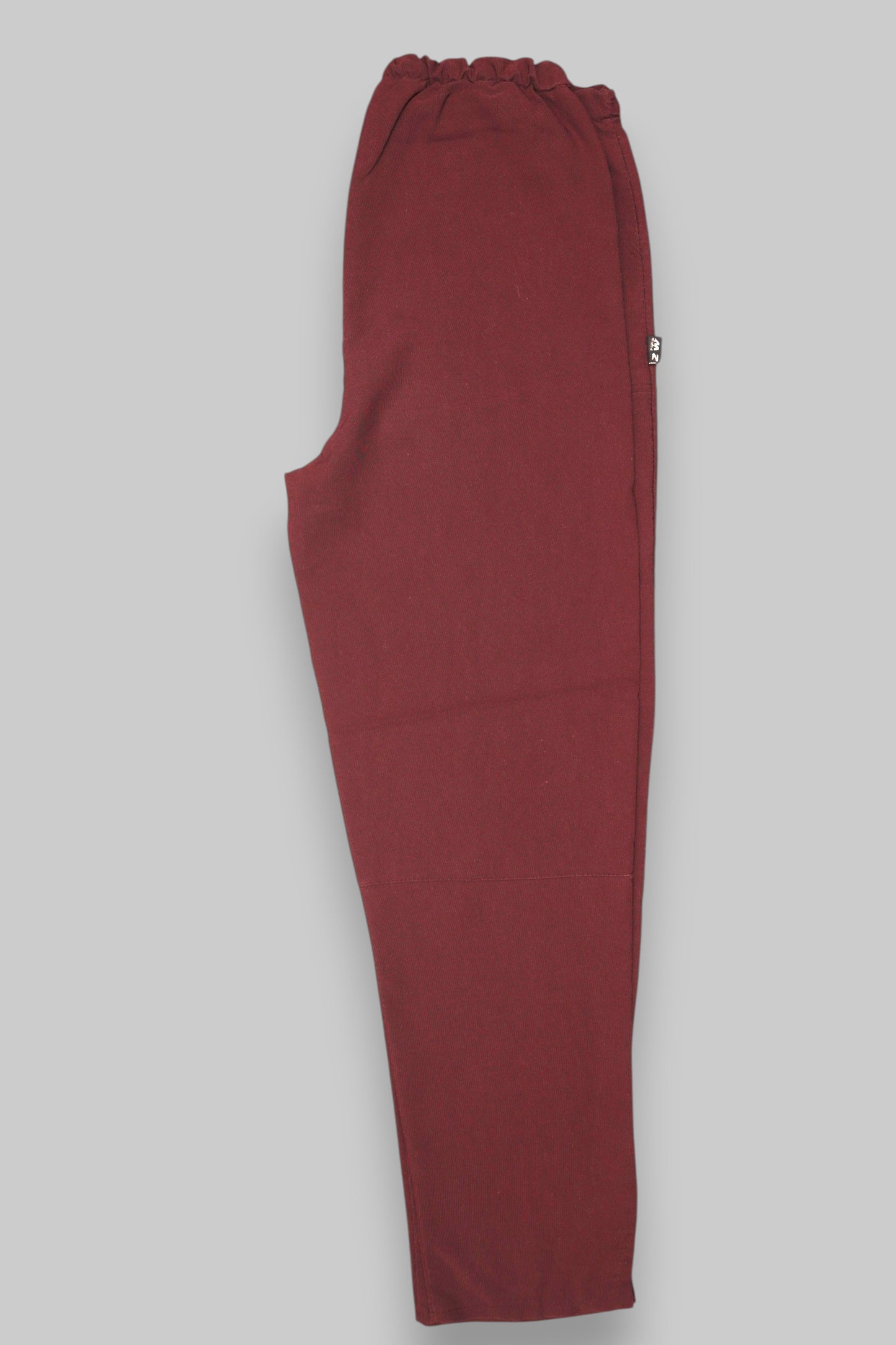 BNN Unisex Straight-Leg Cotton Trousers – Deep Burgundy