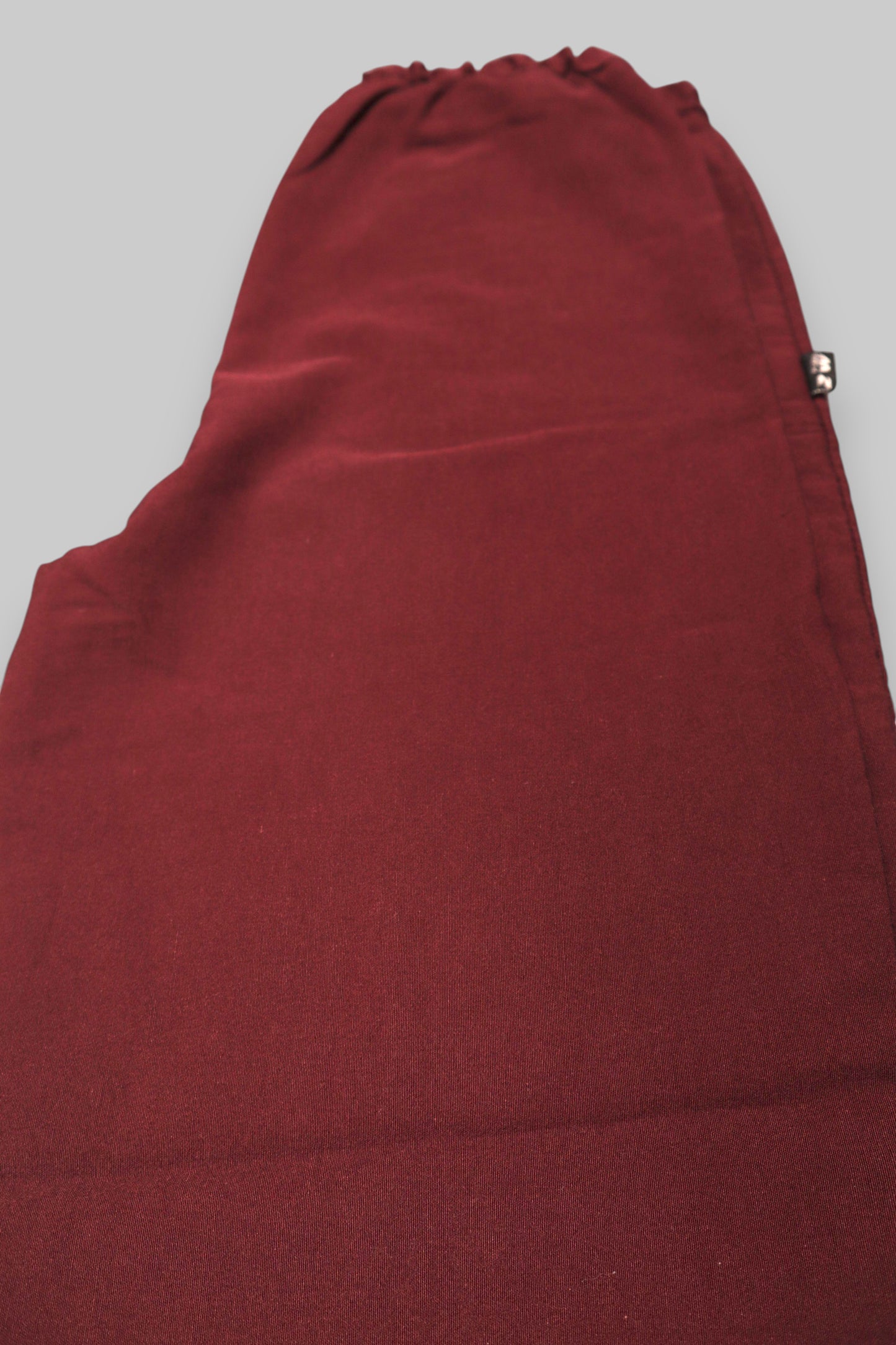 BNN Unisex Straight-Leg Cotton Trousers – Deep Burgundy