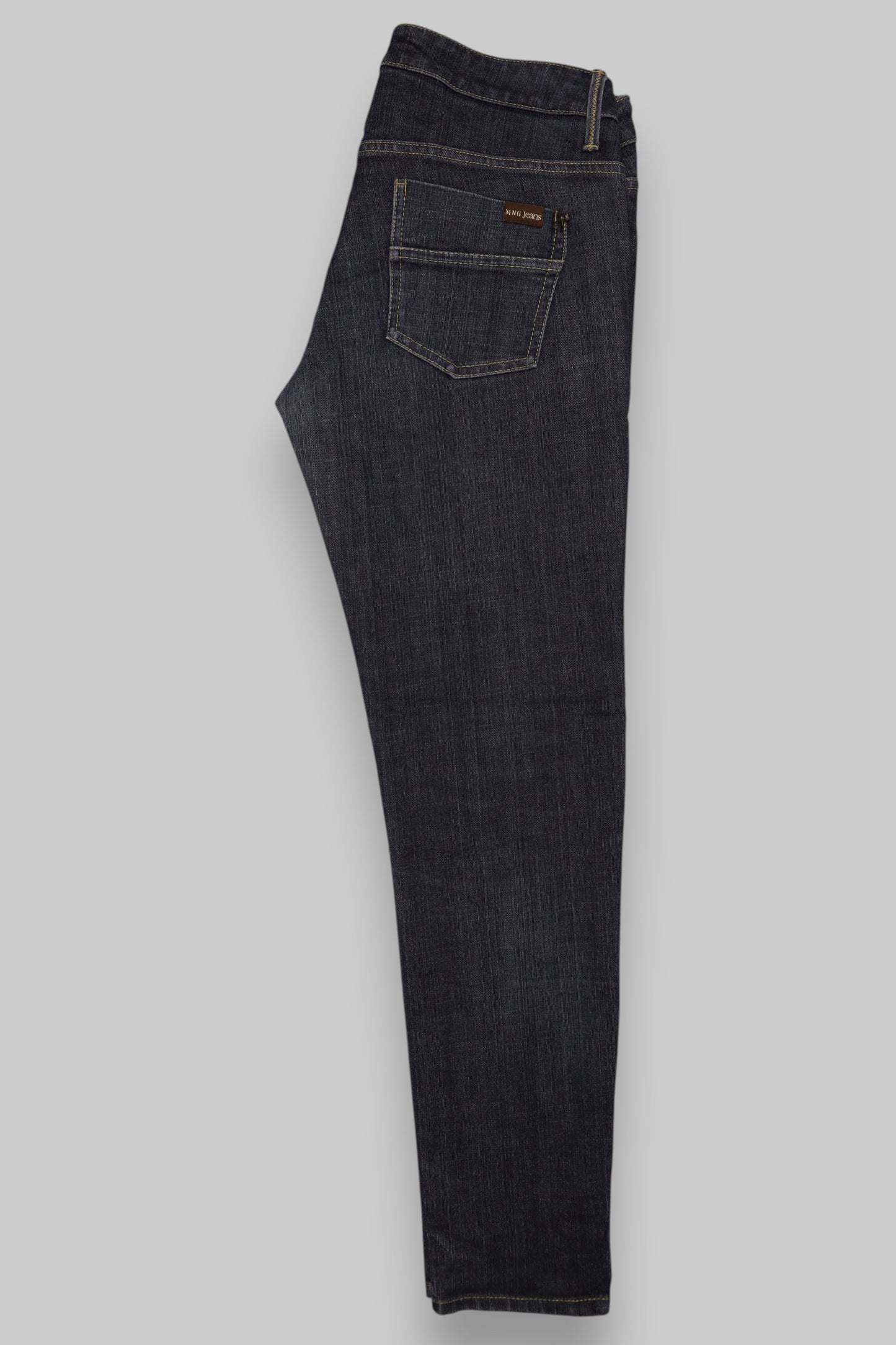 MNG (Mango) Skinny Jeans with Ankle Slits – Dark Indigo Wash