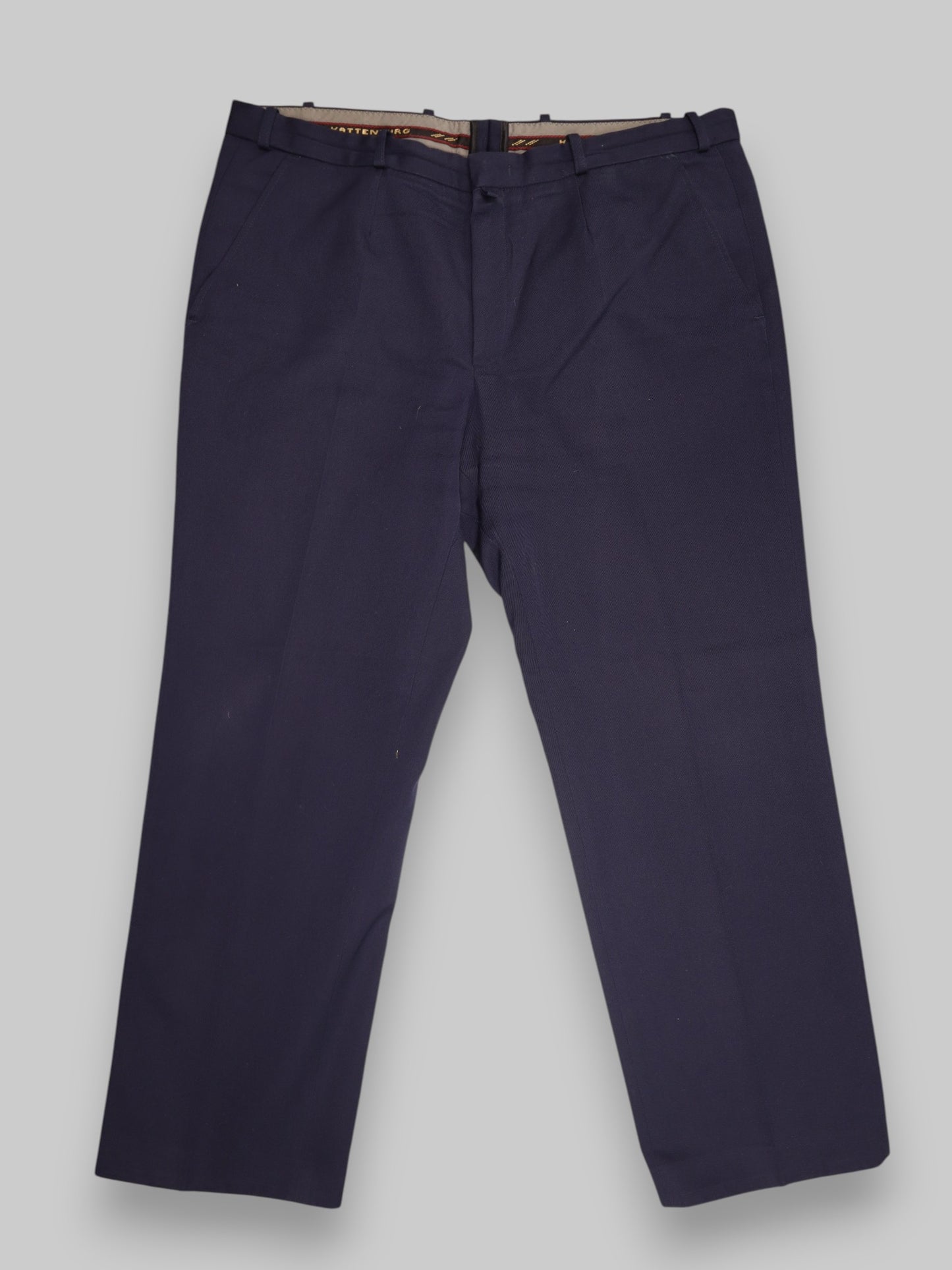 KATTENBURG Men’s Formal Trousers – Deep Navy Blue Refined Tailoring, Modern Sophistication