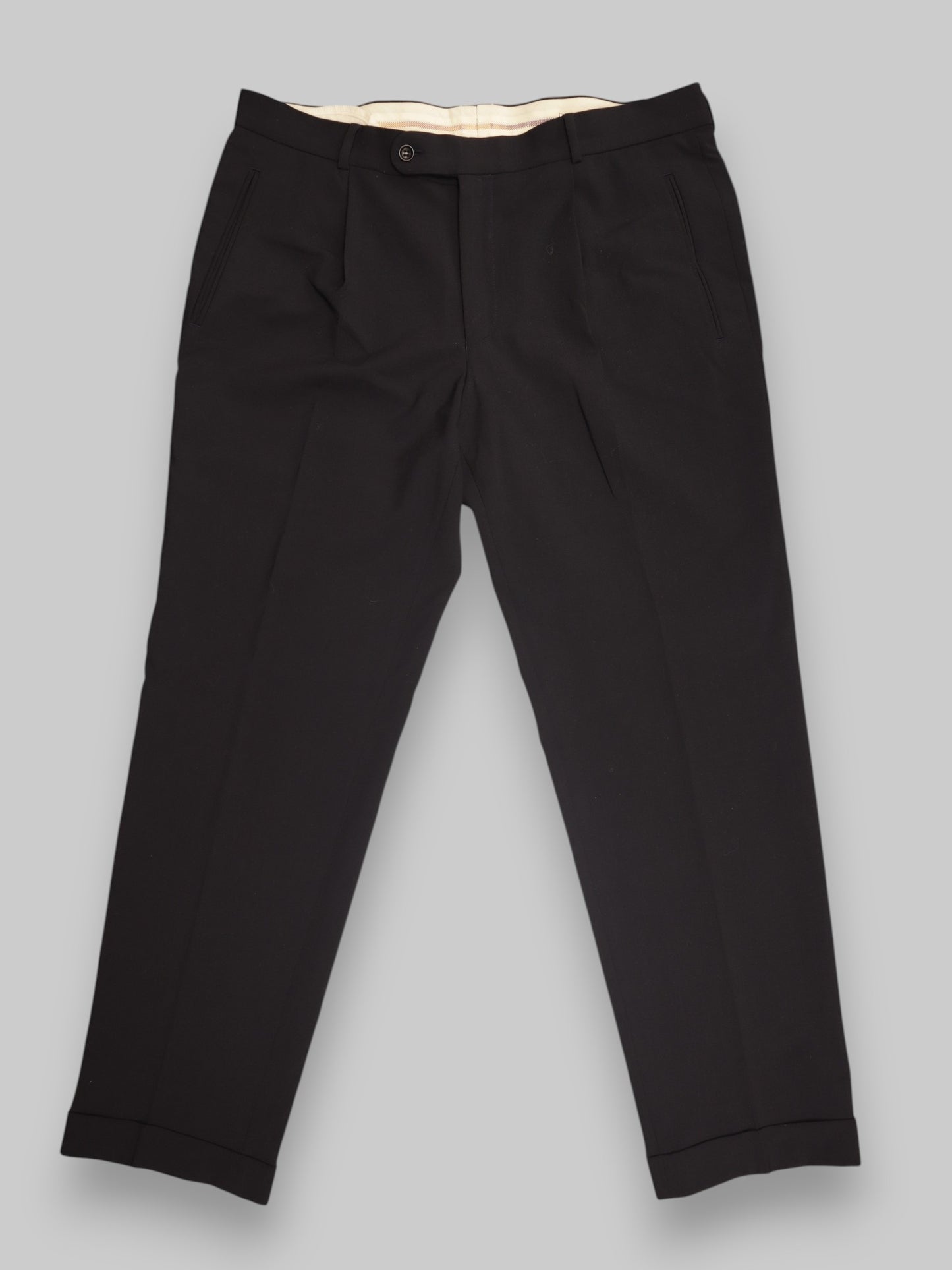 Men’s Black Dress Trousers – Jet Black Sharp Tailoring, Timeless Appeal