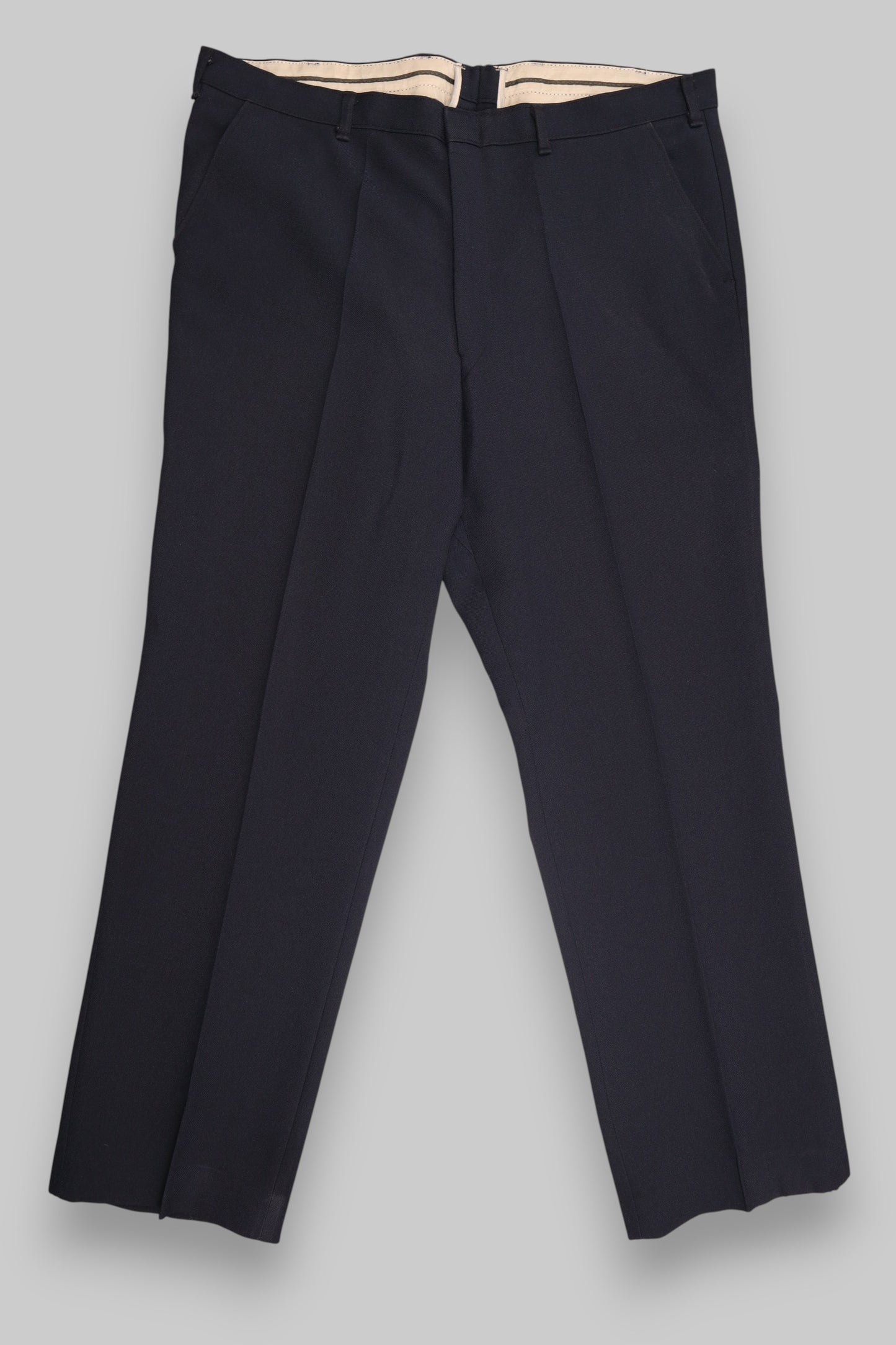 C&amp;A Men’s Dress Trousers – Deep Navy Blue (100% Polyester)