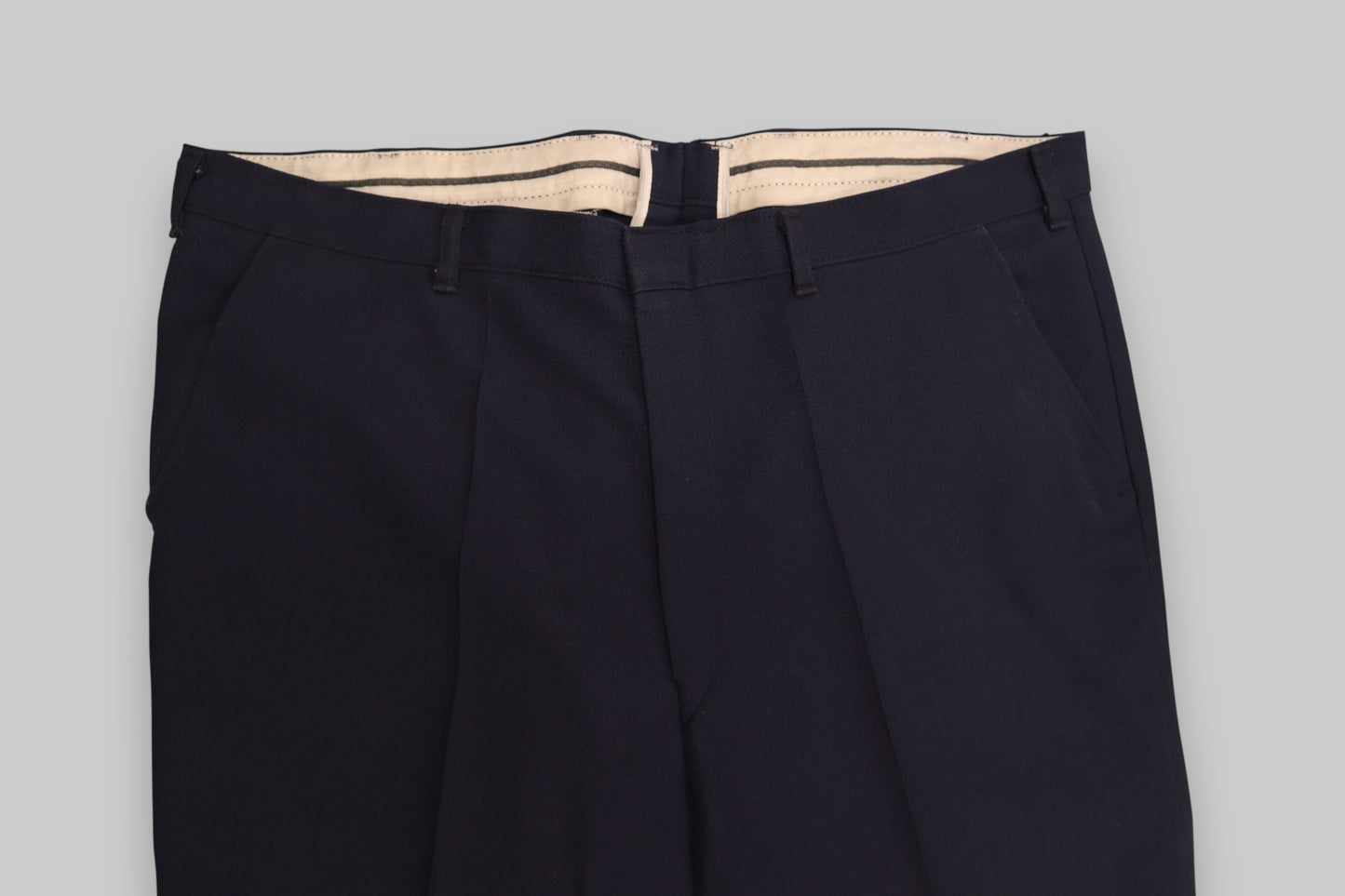 C&amp;A Men’s Dress Trousers – Deep Navy Blue (100% Polyester)