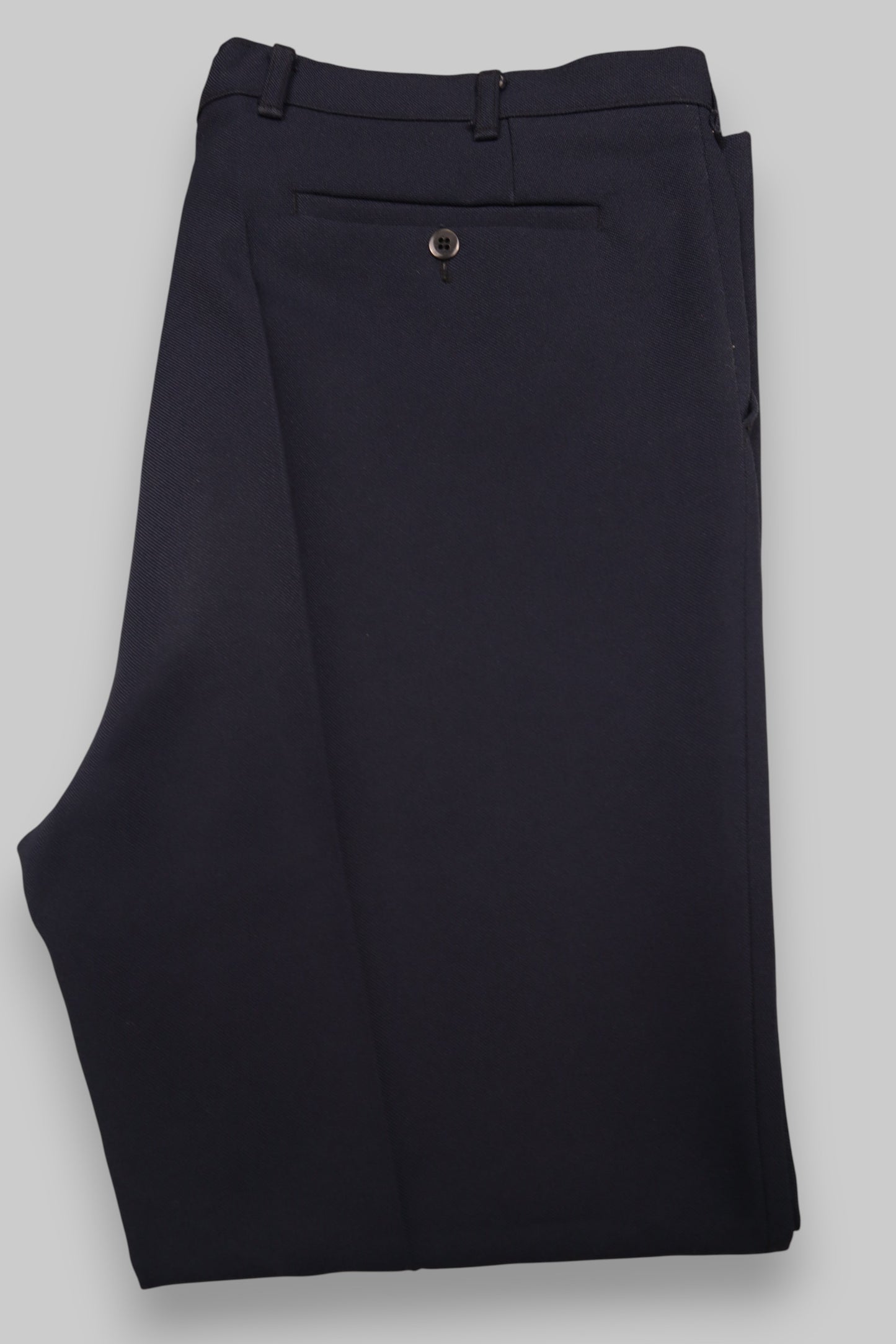 C&amp;A Men’s Dress Trousers – Deep Navy Blue (100% Polyester)