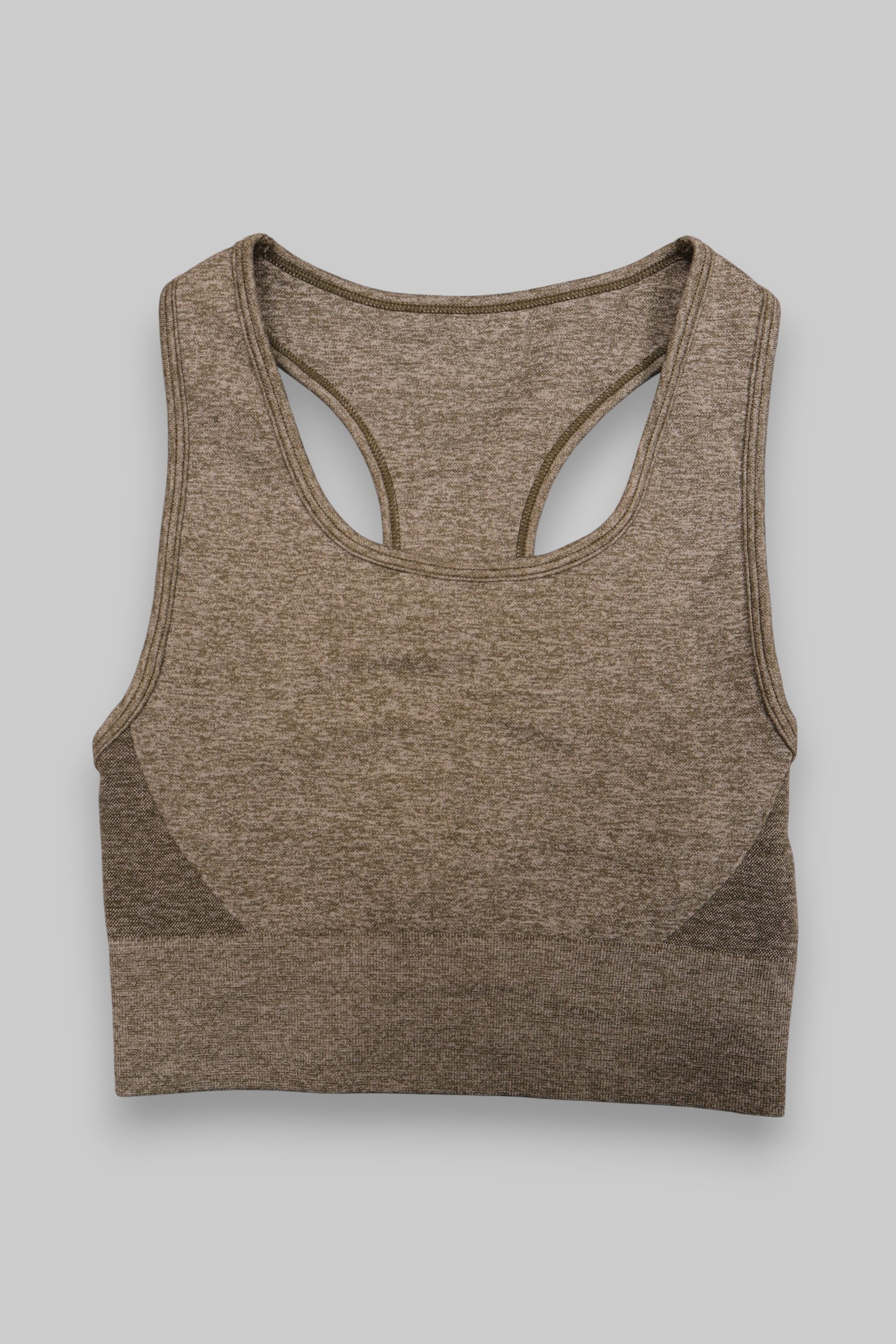nbsp;Women’s Seamless Sports Bra – Heathered Brown
