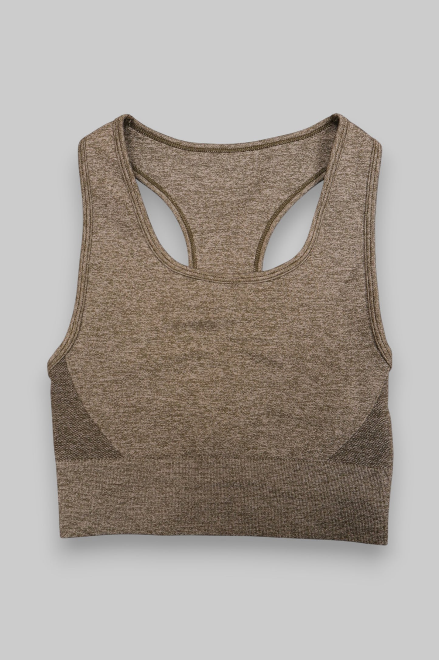 nbsp;Women’s Seamless Sports Bra – Heathered Brown