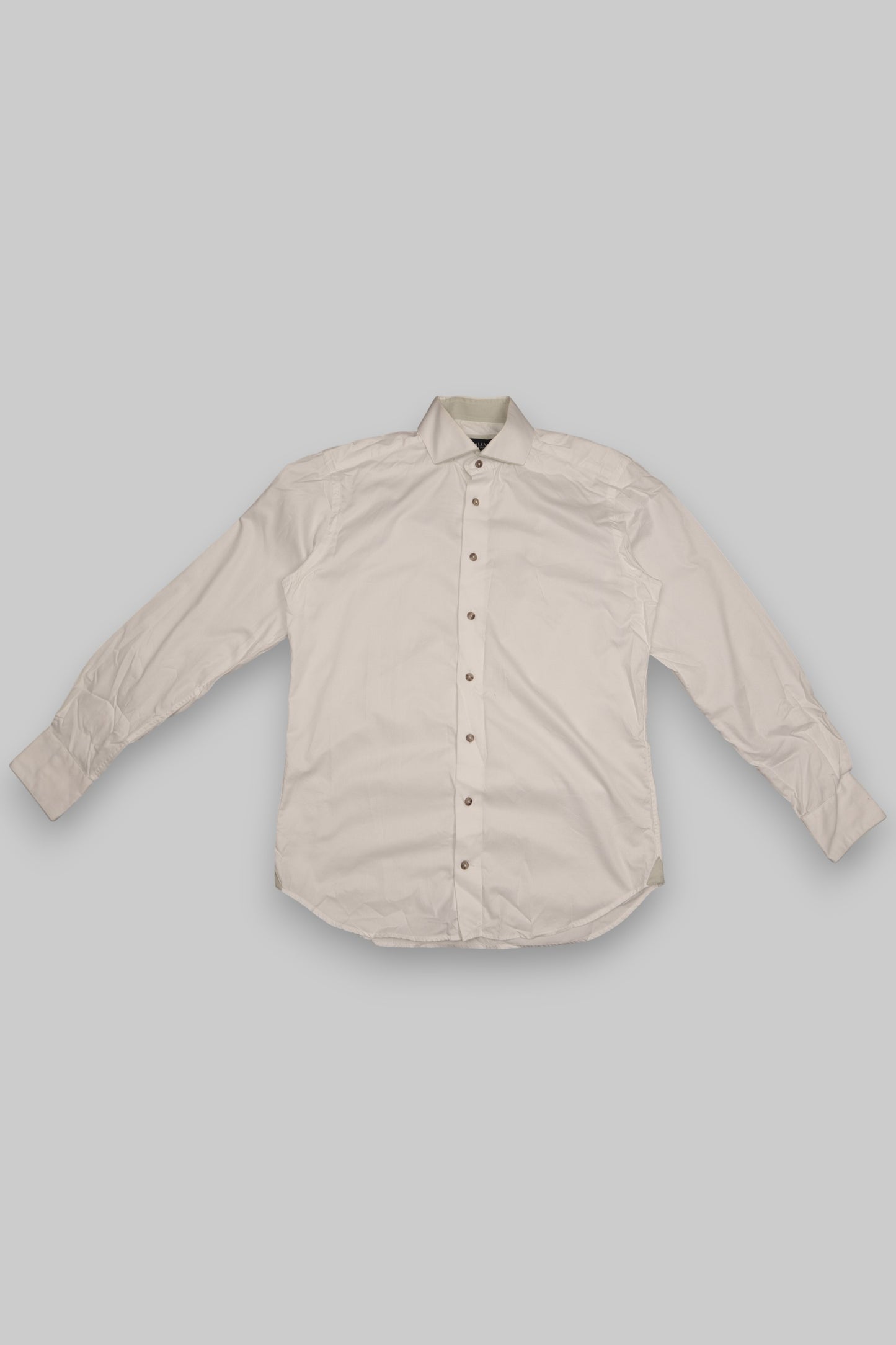 Cavallaro Napoli Men’s Doppio Ritorto Dress Shirt – Off-White / Cream