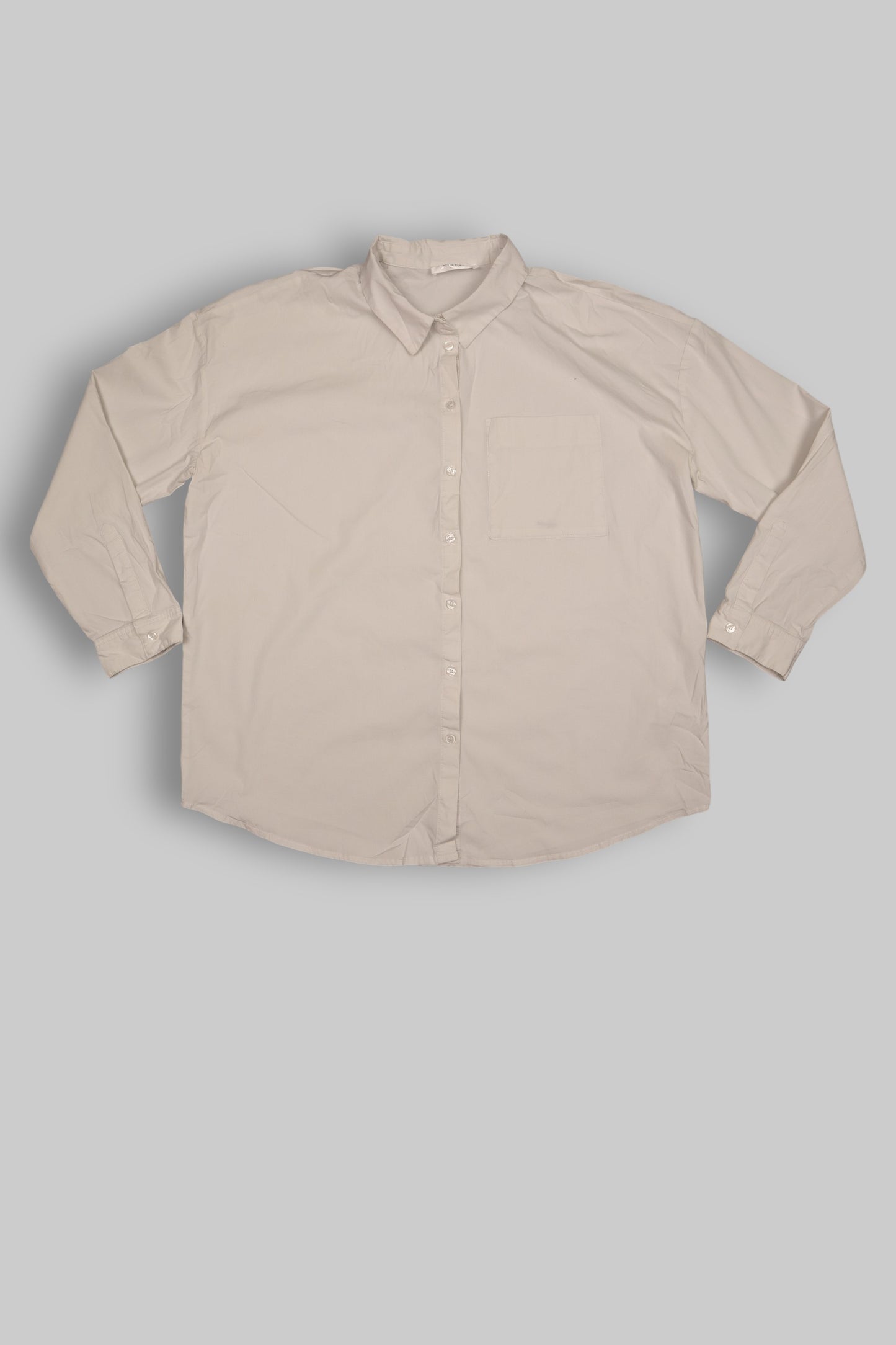 MSCH (Moss Copenhagen) Women’s Long-Sleeve Button-Up Shirt – Off-White / Cream