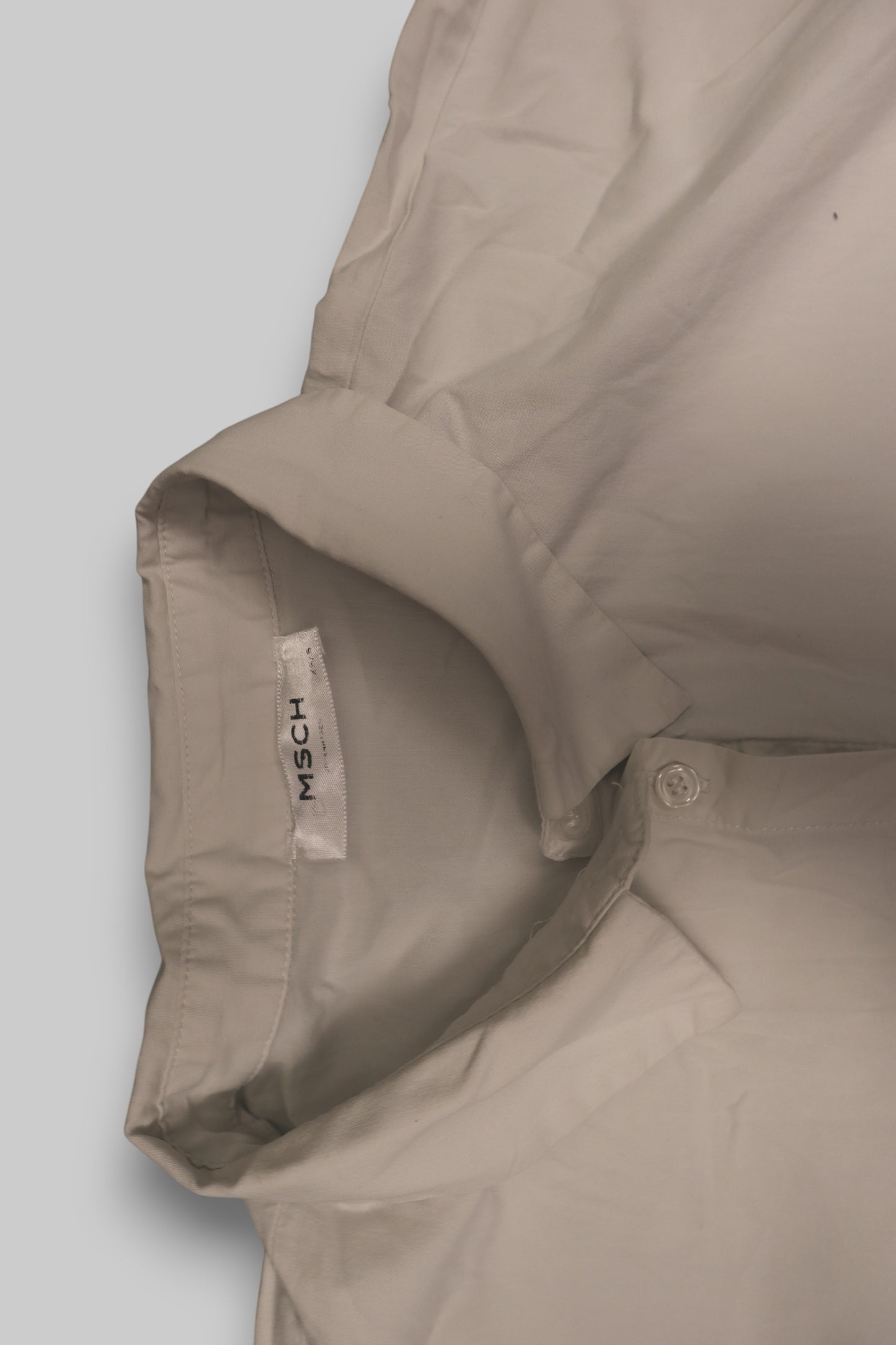 MSCH (Moss Copenhagen) Women’s Long-Sleeve Button-Up Shirt – Off-White / Cream