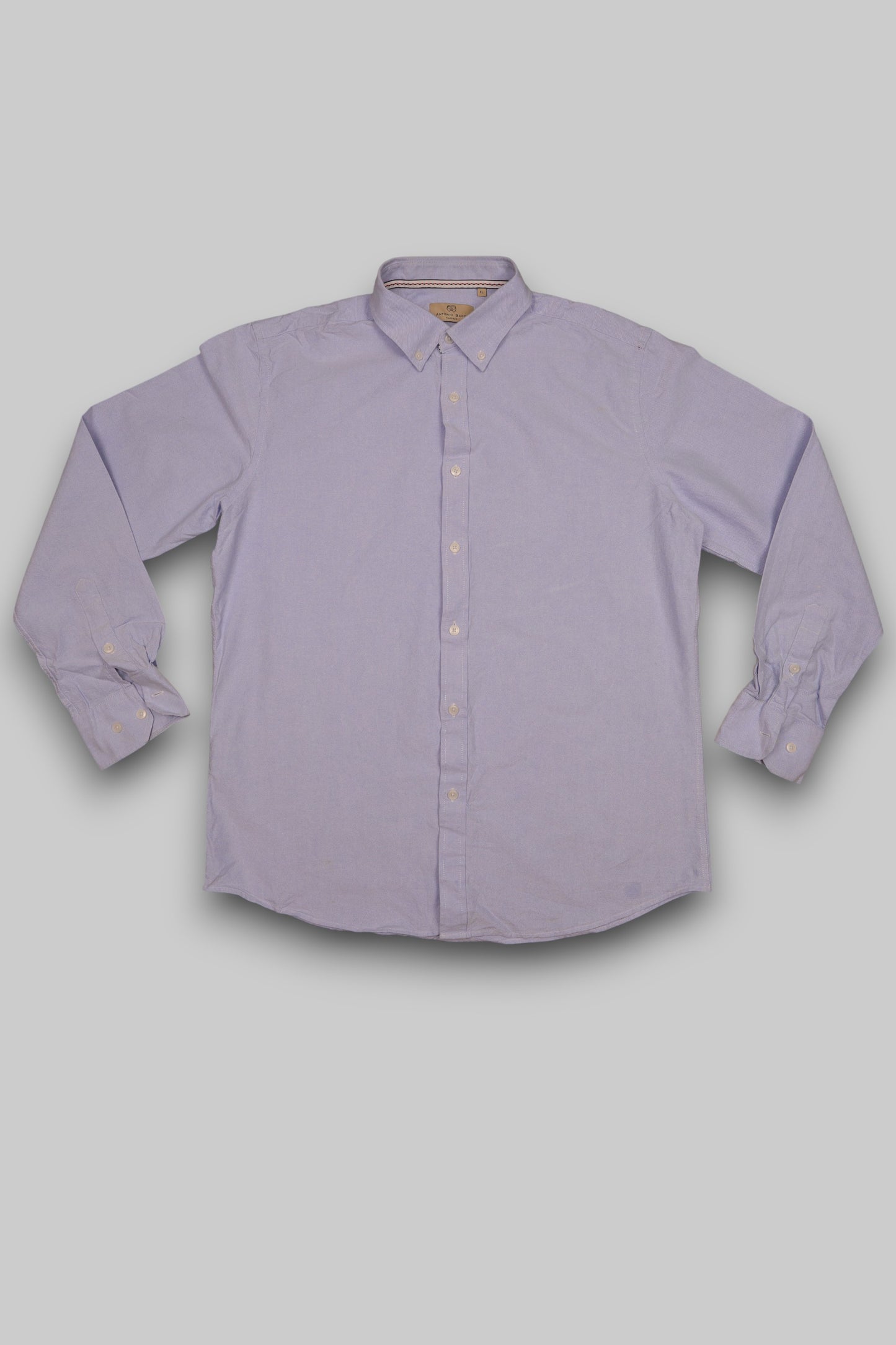 Antonio Bacci – Madrid Men’s Long-Sleeve Oxford Shirt – Light Blue (Slim Fit)