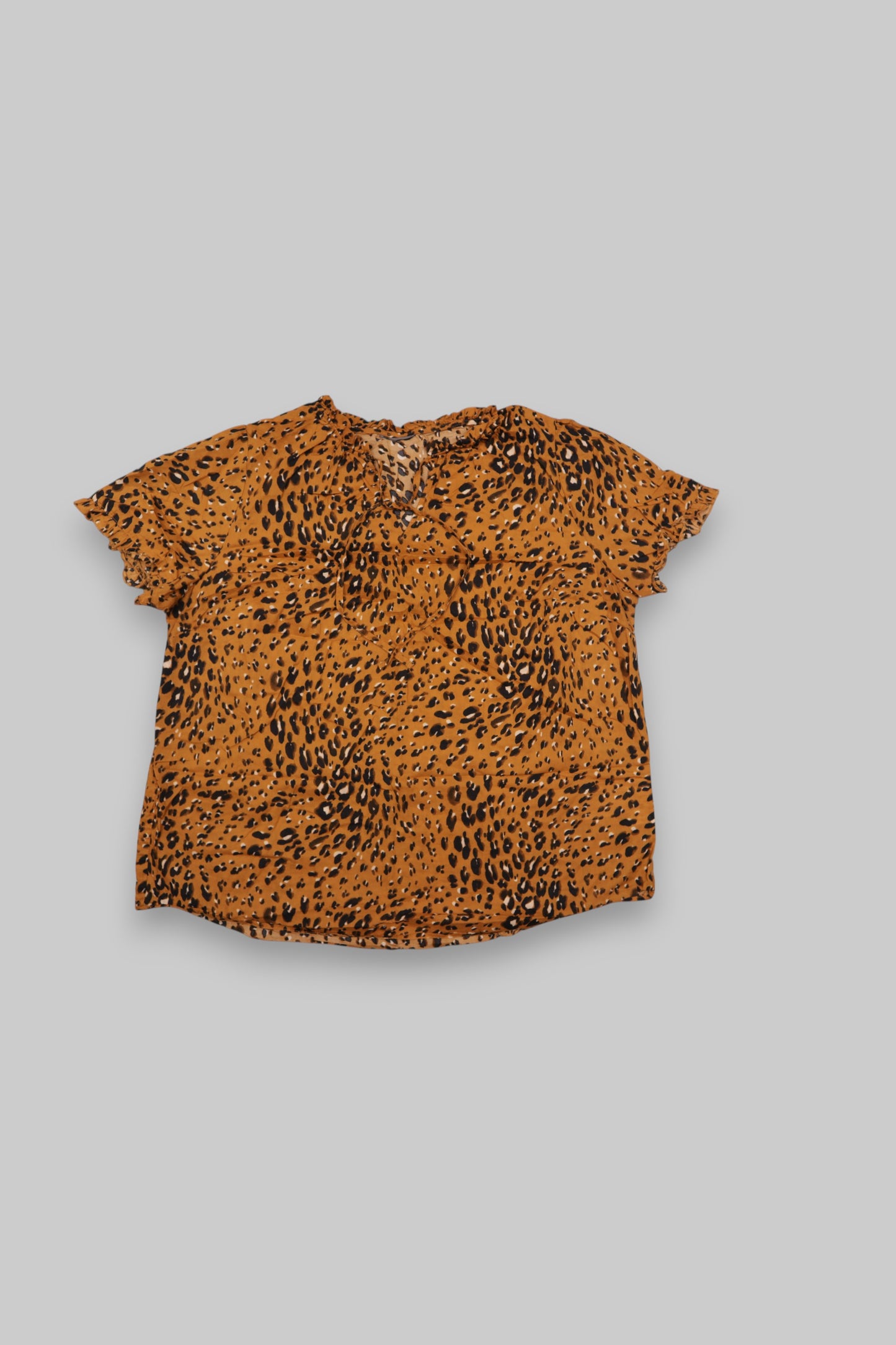 C&A Leopard Print Short-Sleeve Blouse
