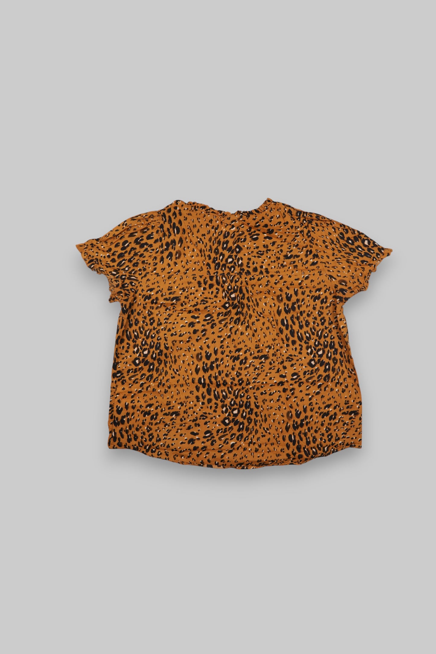C&A Leopard Print Short-Sleeve Blouse