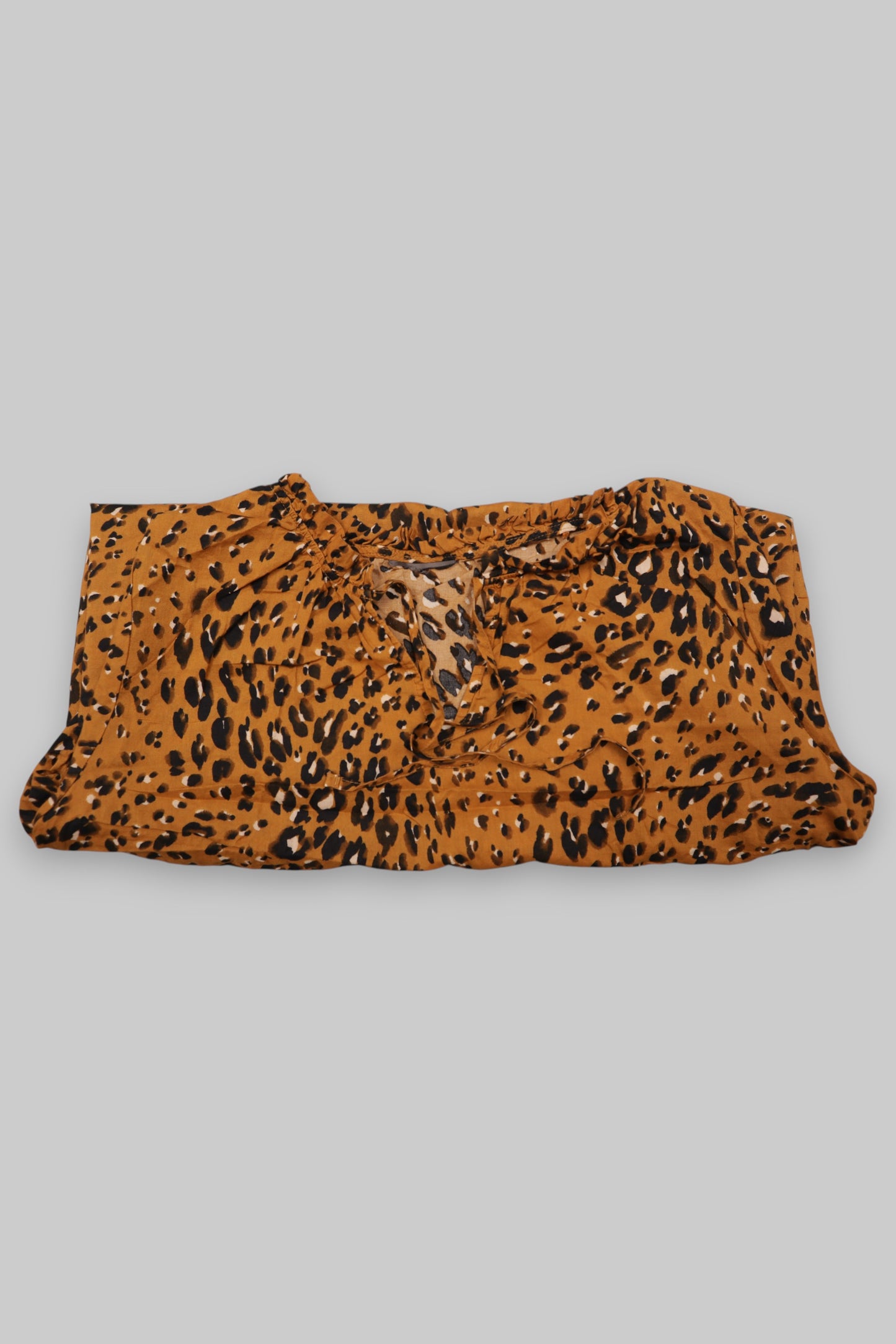 C&A Leopard Print Short-Sleeve Blouse