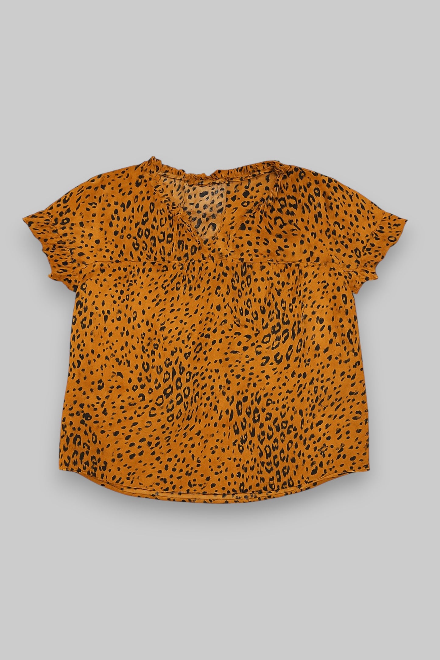 C&A Leopard Print Short-Sleeve Blouse