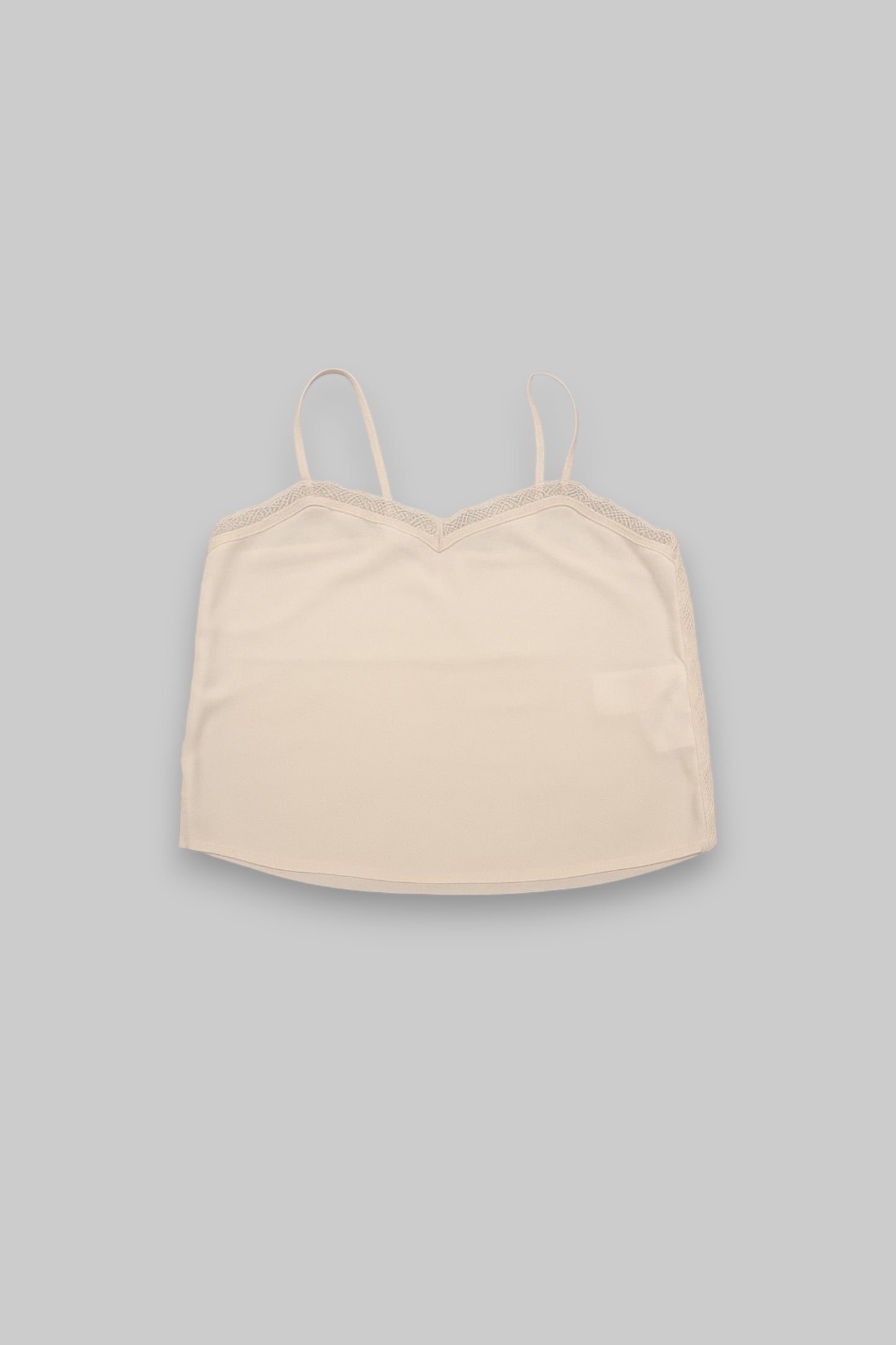 NAF NAF Cream-White Lace-Trimmed Camisole