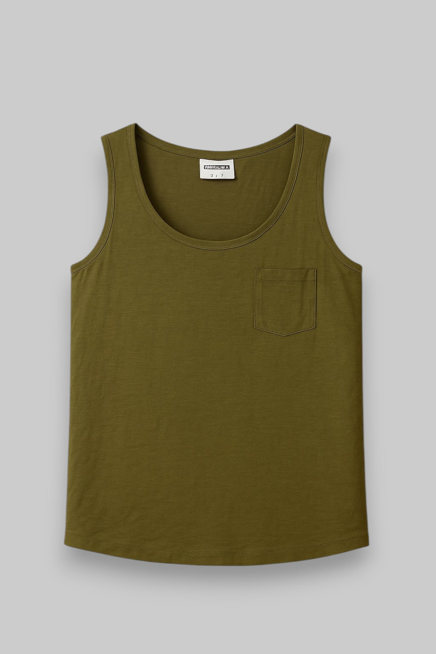 NOISY MAY Olive Green Lyocell Sleeveless Tank