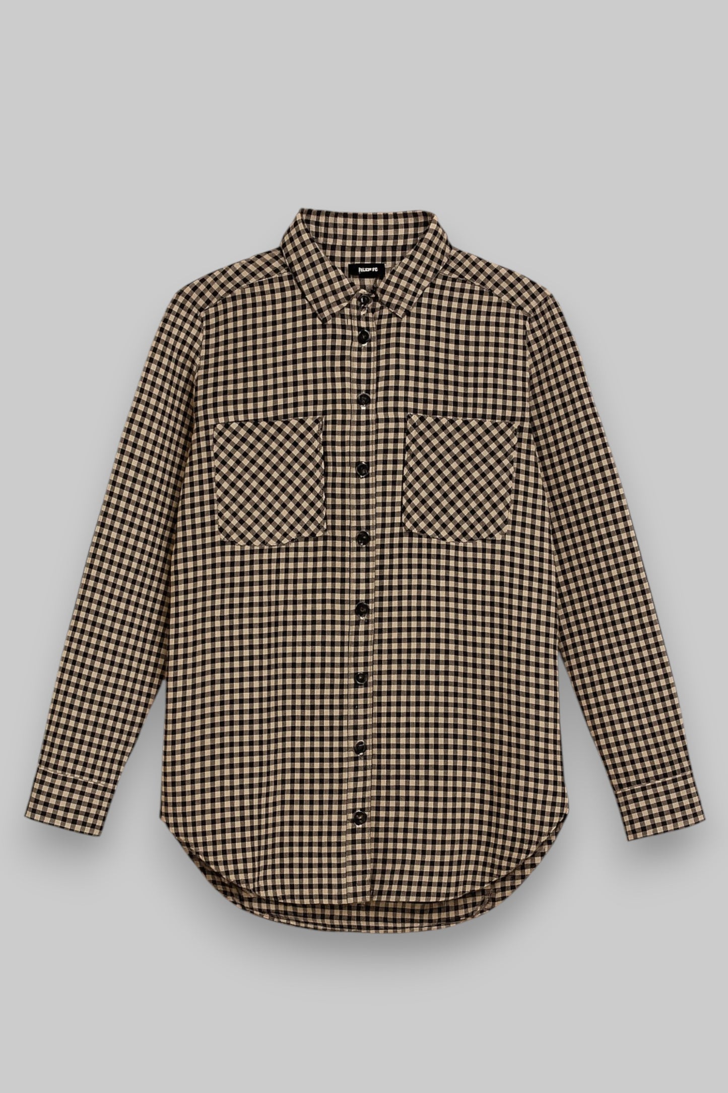 H&M Women’s Black & Beige Gingham Shirt