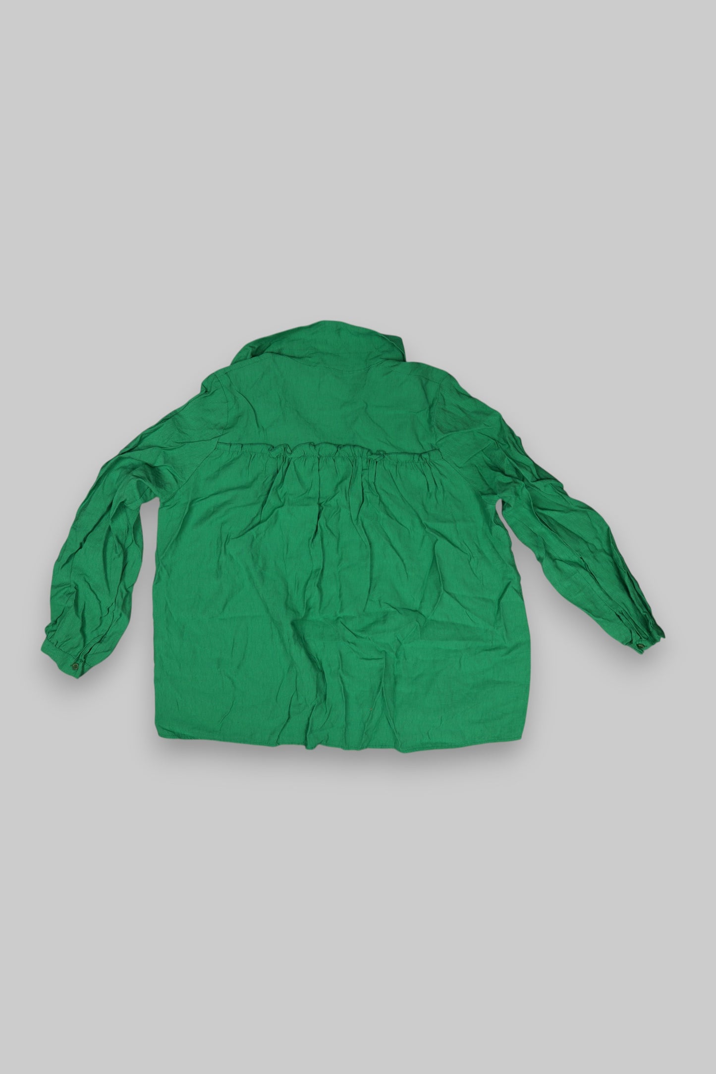 Emerald Green Button-Down Blouse – Italy