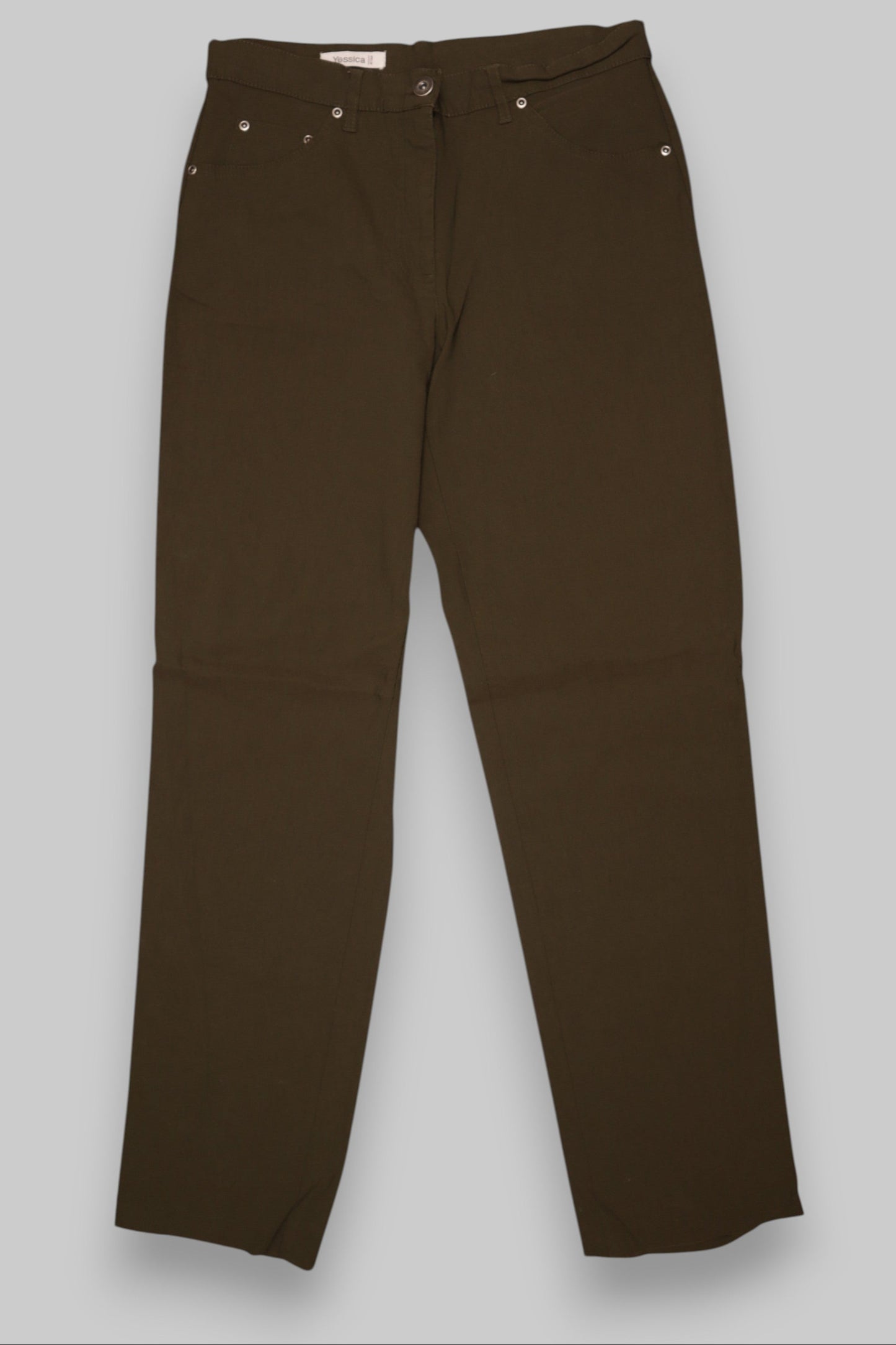 C&A Olive Green Straight-Leg Pants – EU 38 / UK 10
