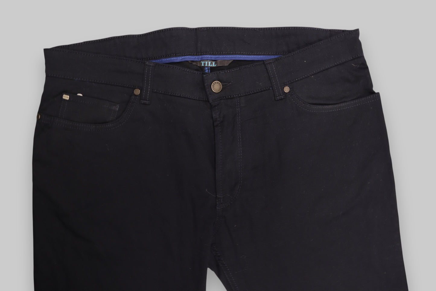 TILL Navy Blue Slim-Fit Jeans – Size 38x30