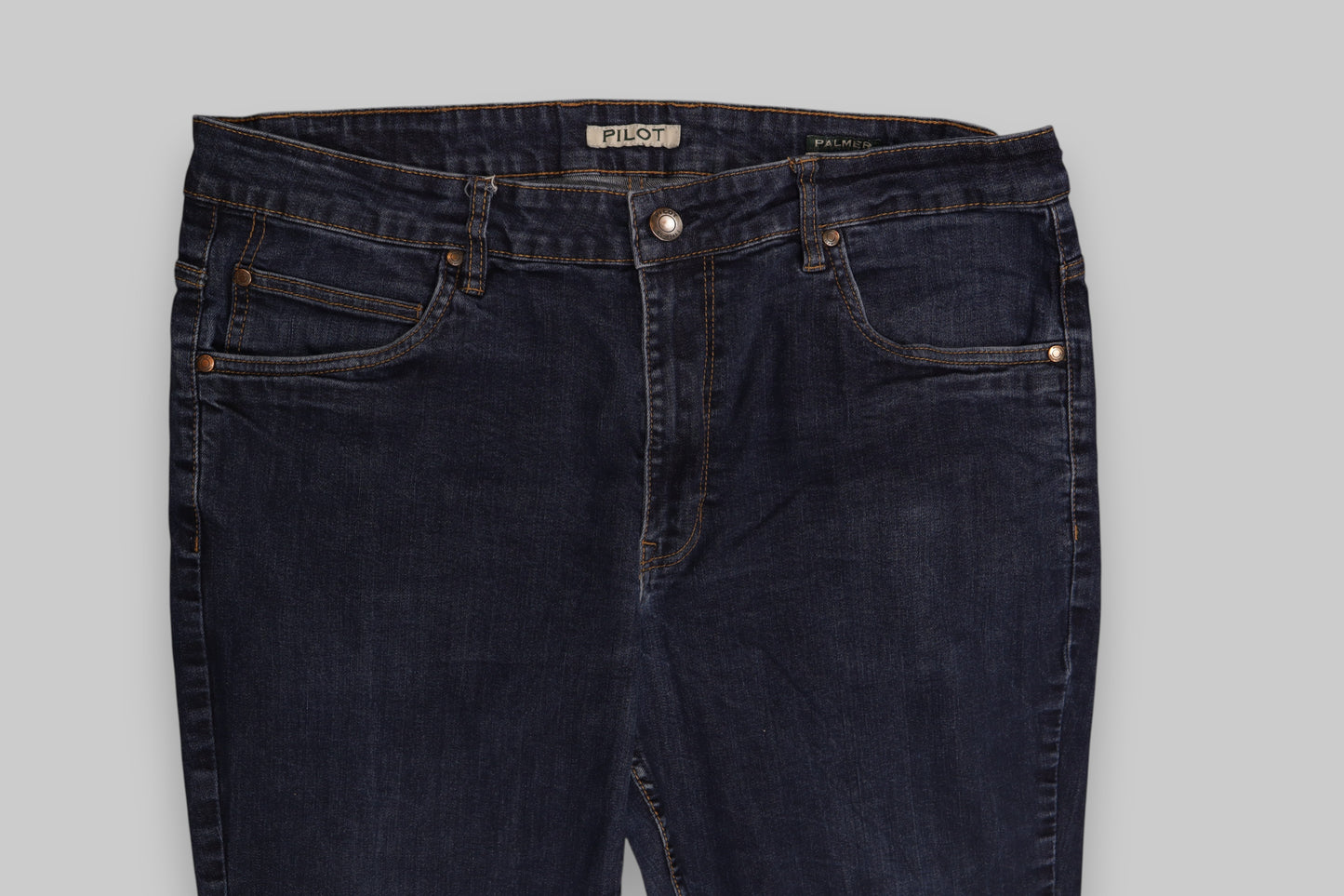 PILOT PALMER Men’s Straight-Leg Jeans – Deep Indigo Blue Classic Denim. Everyday Versatility.