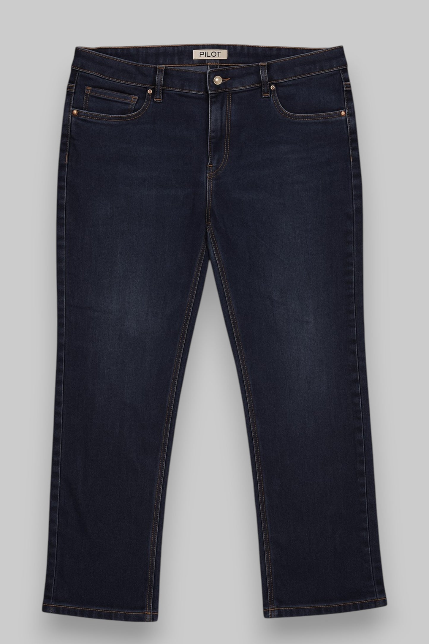 PILOT PALMER Men’s Straight-Leg Jeans – Deep Indigo Blue Classic Denim. Everyday Versatility.