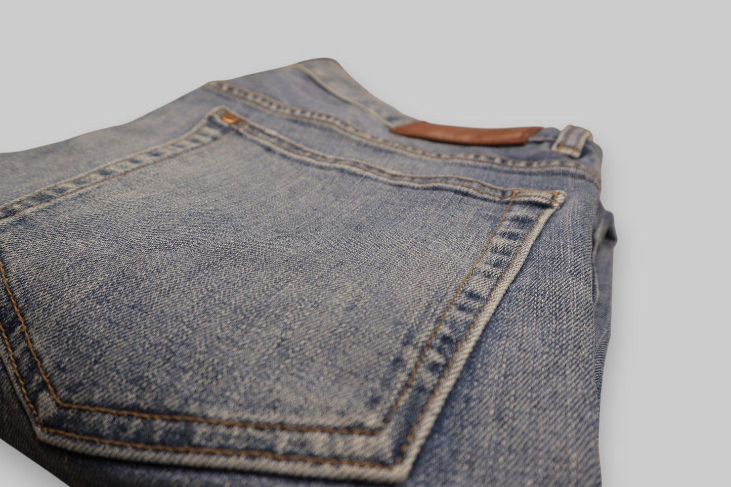 8Denim Slim Fit Jeans – Dark Blue Wash with Distressed Details