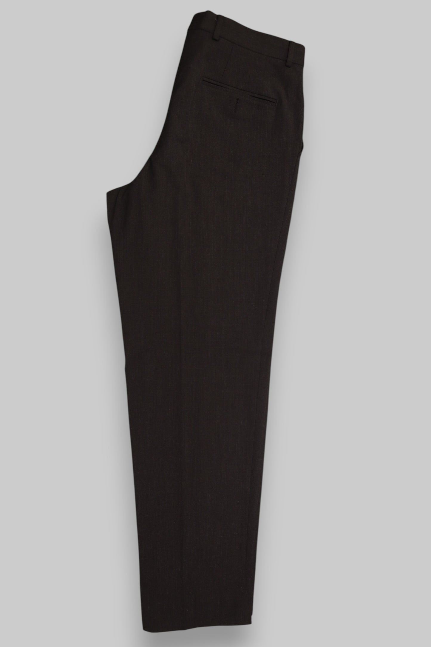 WE Men’s Formal Wool-Blend Trousers – Deep Charcoal Black Refined Tailoring for Modern Elegance
