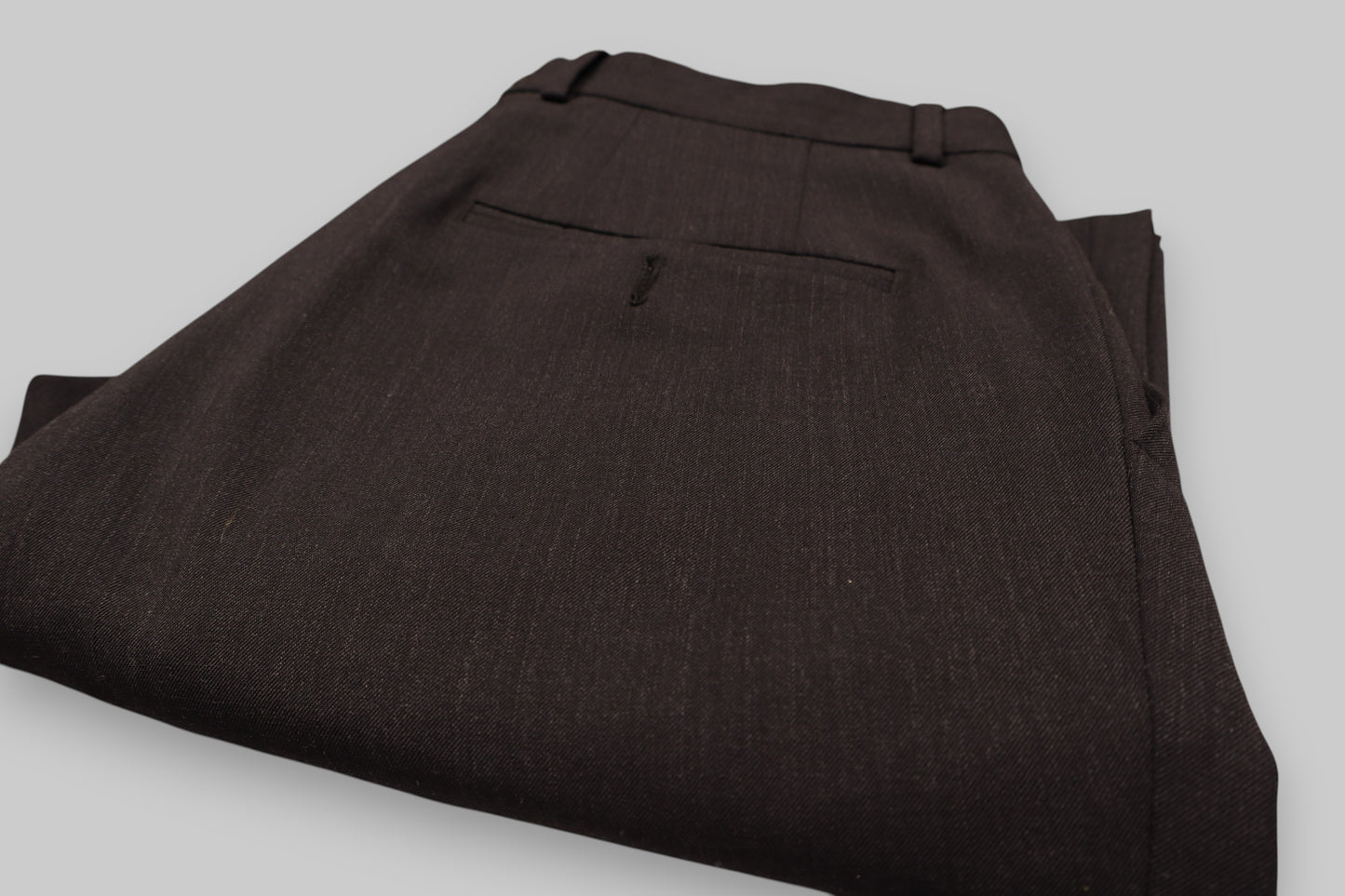 WE Men’s Formal Wool-Blend Trousers – Deep Charcoal Black Refined Tailoring for Modern Elegance